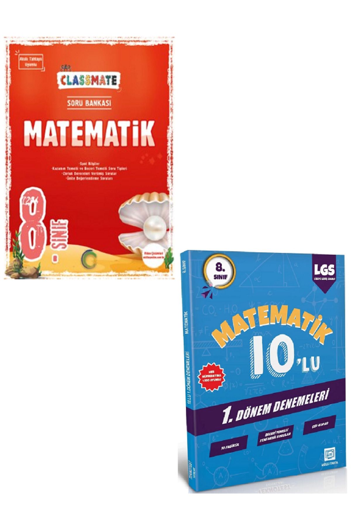Efsane Yayınları 8.Sınıf Okyanus Classmate Matematik Soru Bankası / 10'Lu Matematik Deneme HEDİYE - 2 KİTAP
