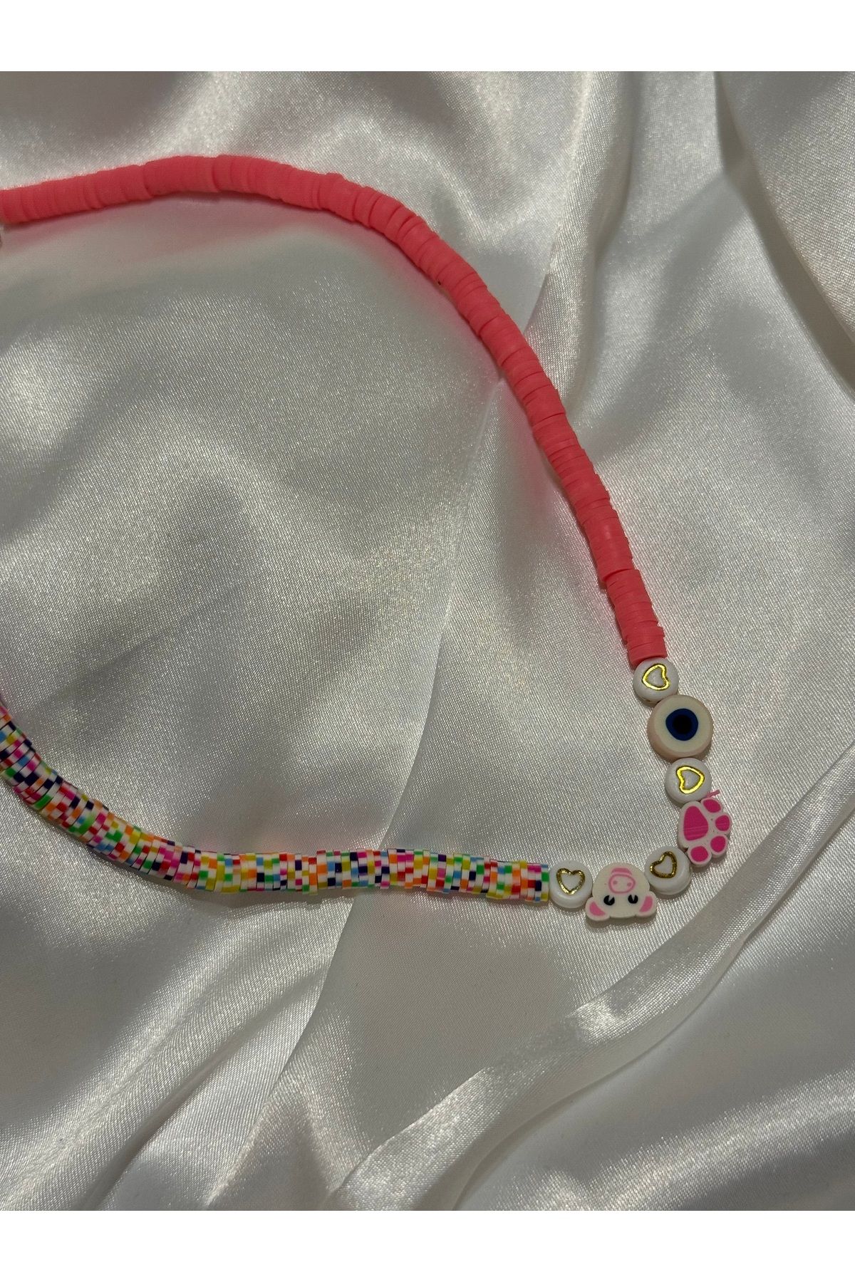 November Accessories Renkli Fimo Boncuk Kolye