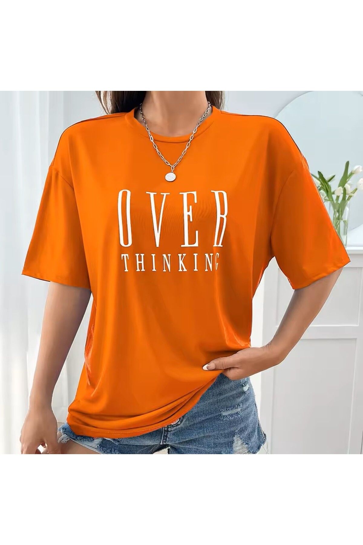 LEIVOR Over Thinking Baskılı Kadın T-shirt