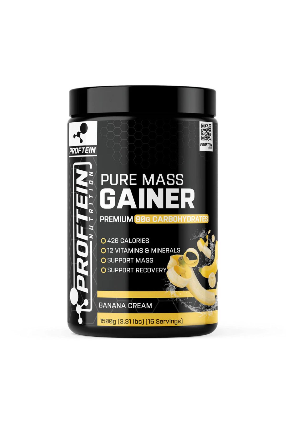 Proftein PROFTEİN PURE MASS GAINER 1500g 15 SERVİS - MUZ
