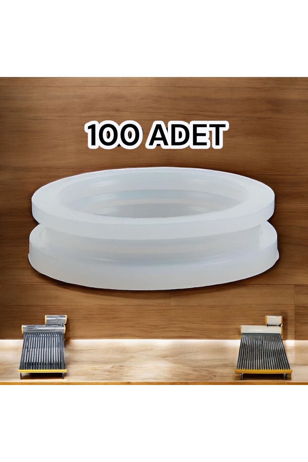 BY AKSAN 47 Mm Vakum Tüpü Güneş Enerjisi Silikon Conta Şeffaf 100 Adet