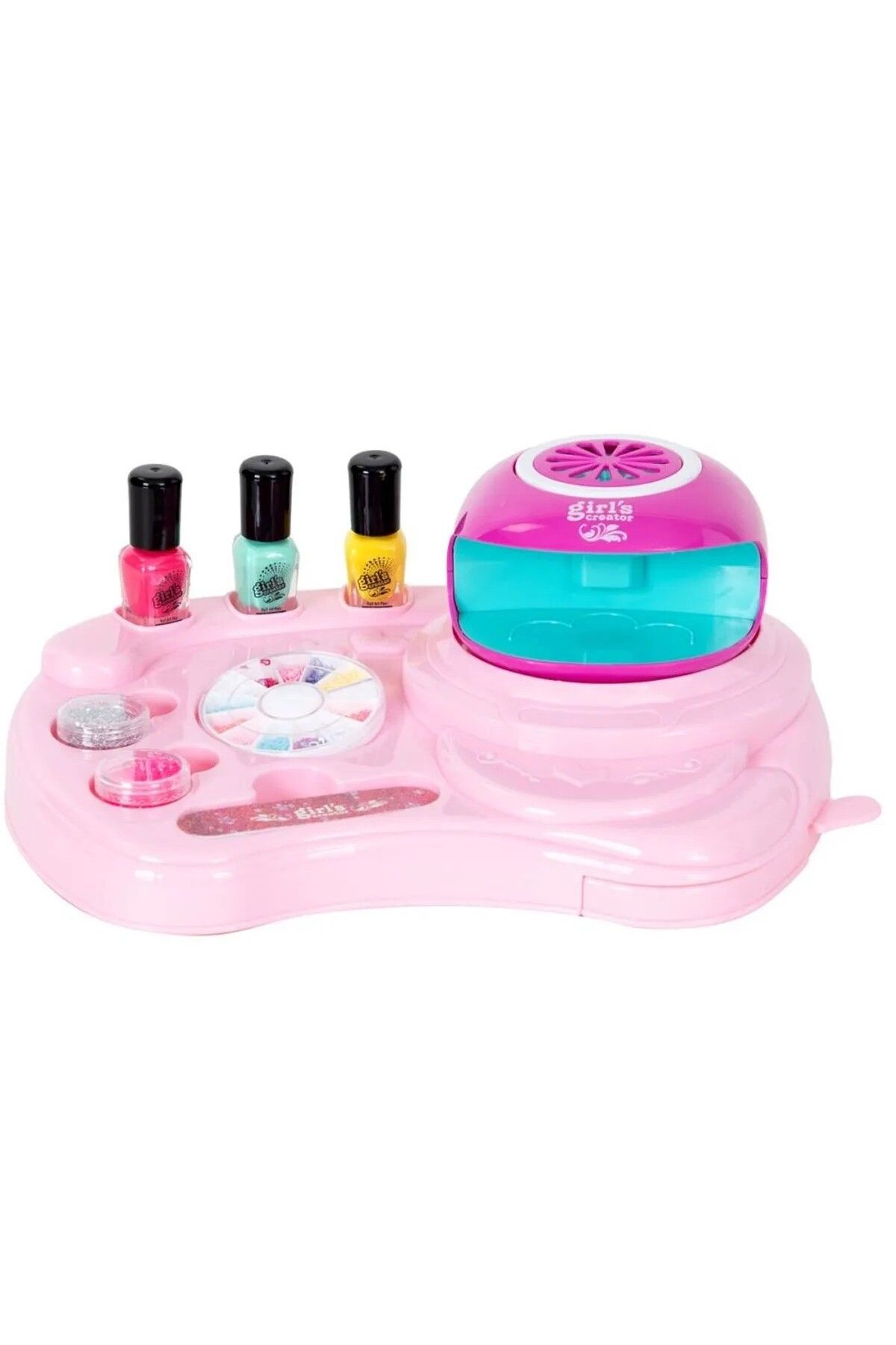 Sunman-Art Studio Lighted Toy Manicure Set, Create Sparkle on Your Nails, Bring Your Personal Style to Life! 3