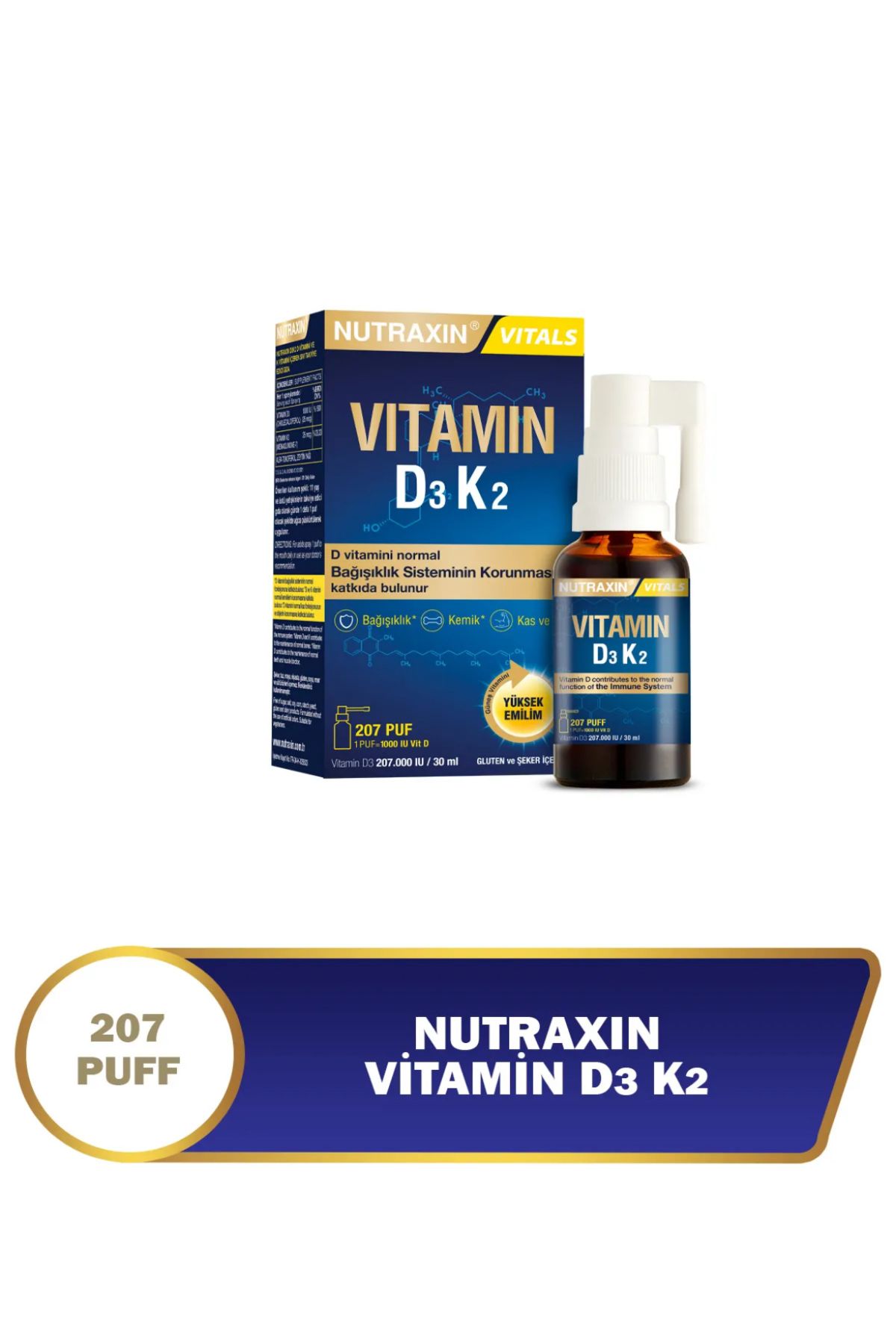 Nutraxin Vitamin D3 K2 30 mL Sprey