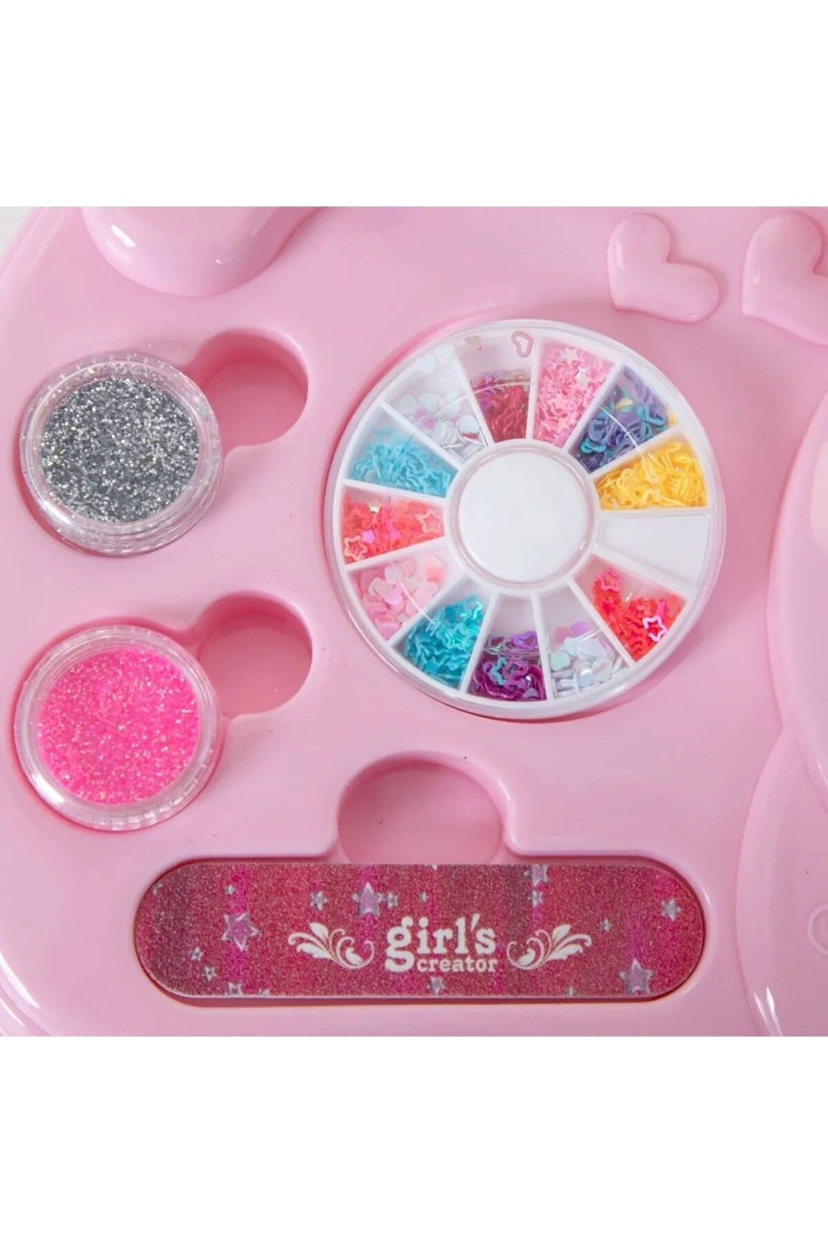 Sunman-Art Studio Lighted Toy Manicure Set, Create Sparkle on Your Nails, Bring Your Personal Style to Life! 4