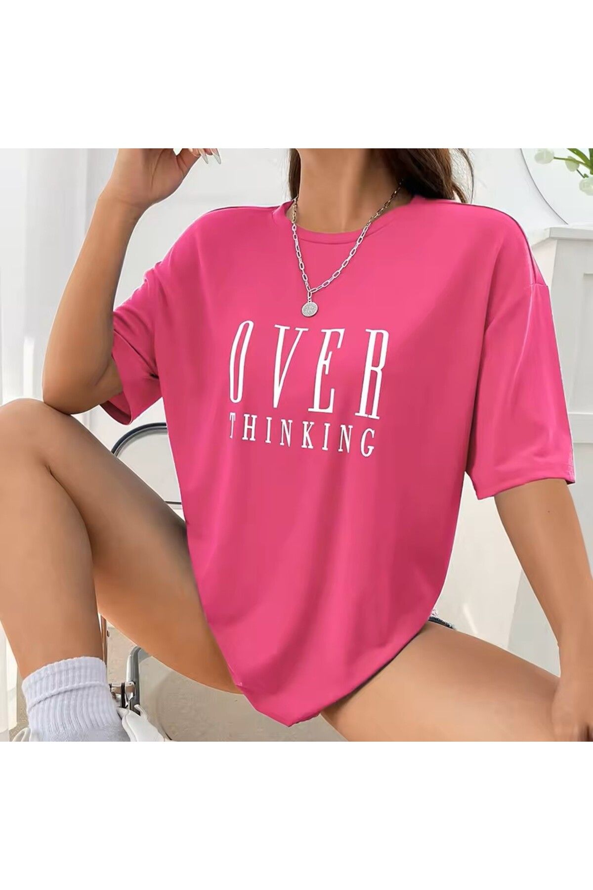 LEIVOR Over Thinking Baskılı Kadın T-shirt