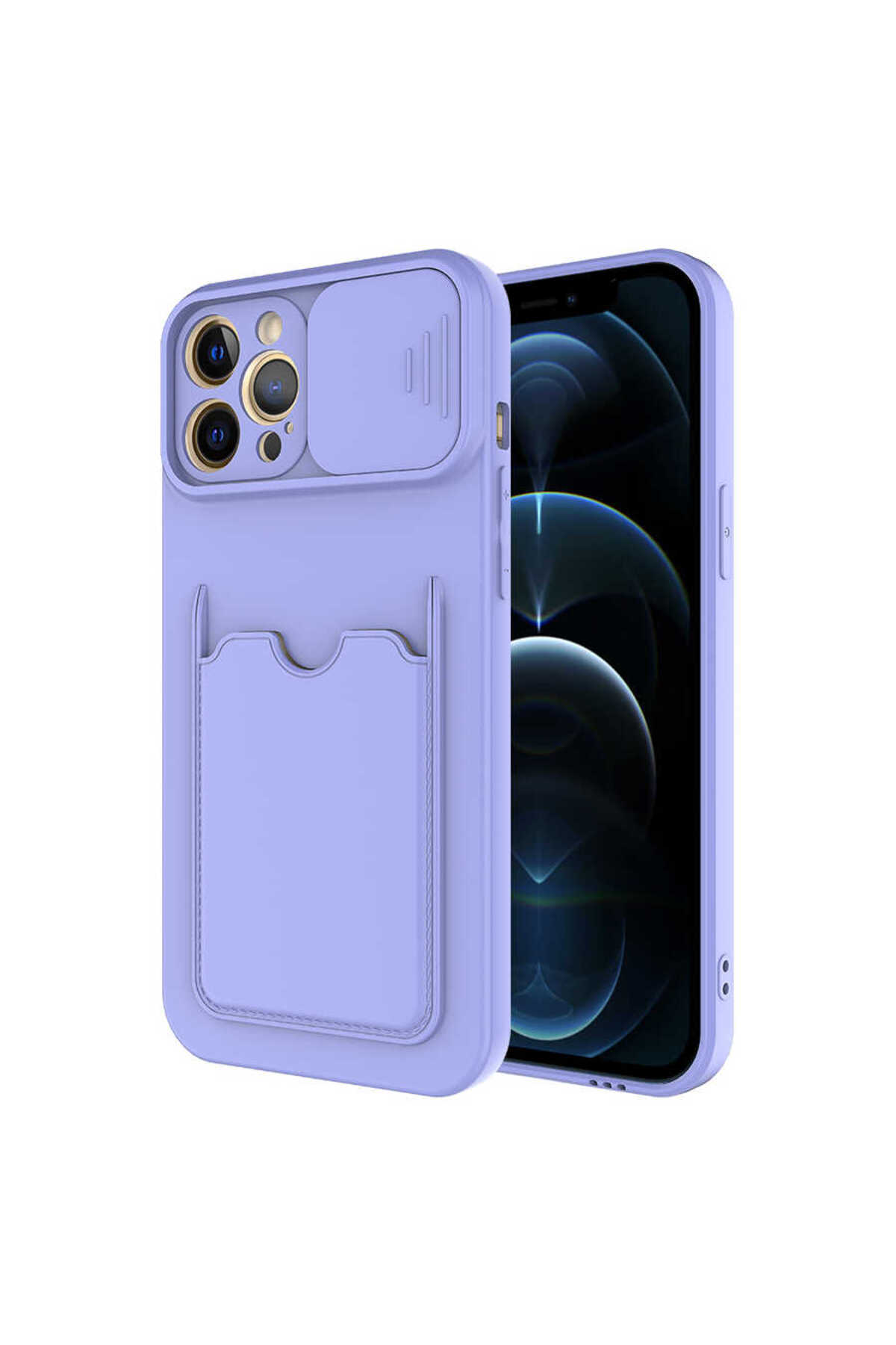 flexible Kartixvar Izvor Cover with Camera Protection with iPhone 12 Pro Max Compatible Case Card Holder