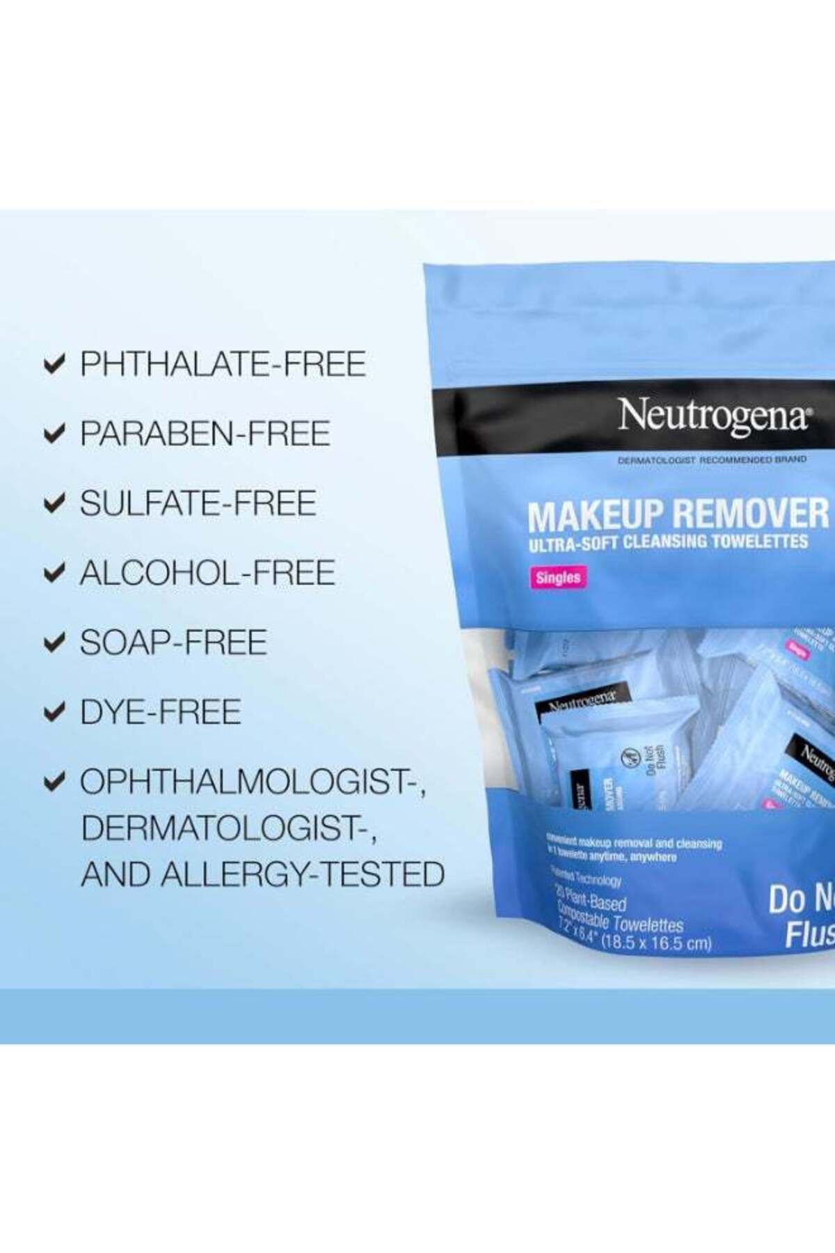 Neutrogena-Deep Cleansing Makeup Removing Wipes 20 Count 4