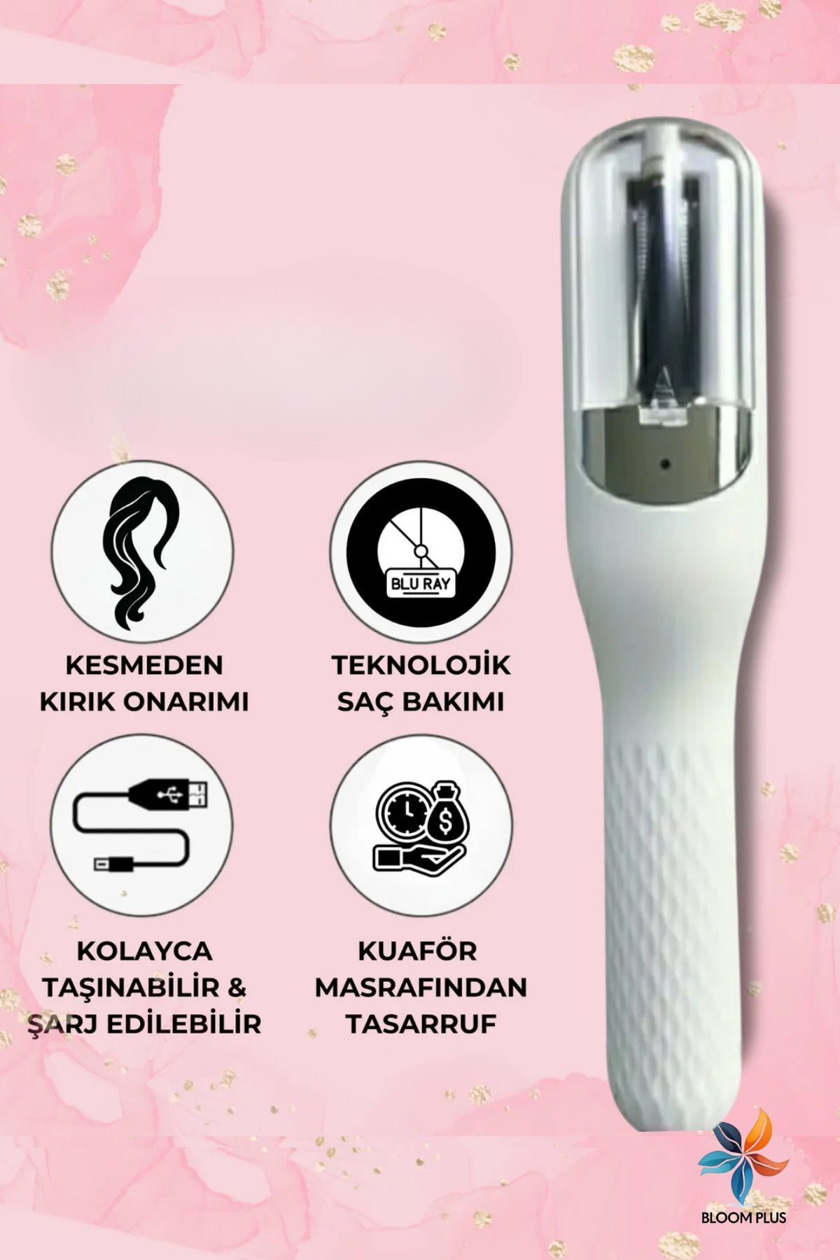 teknotrust Beyaz Saç Düzleştirici Ve Kırık Alma Beauty Tech