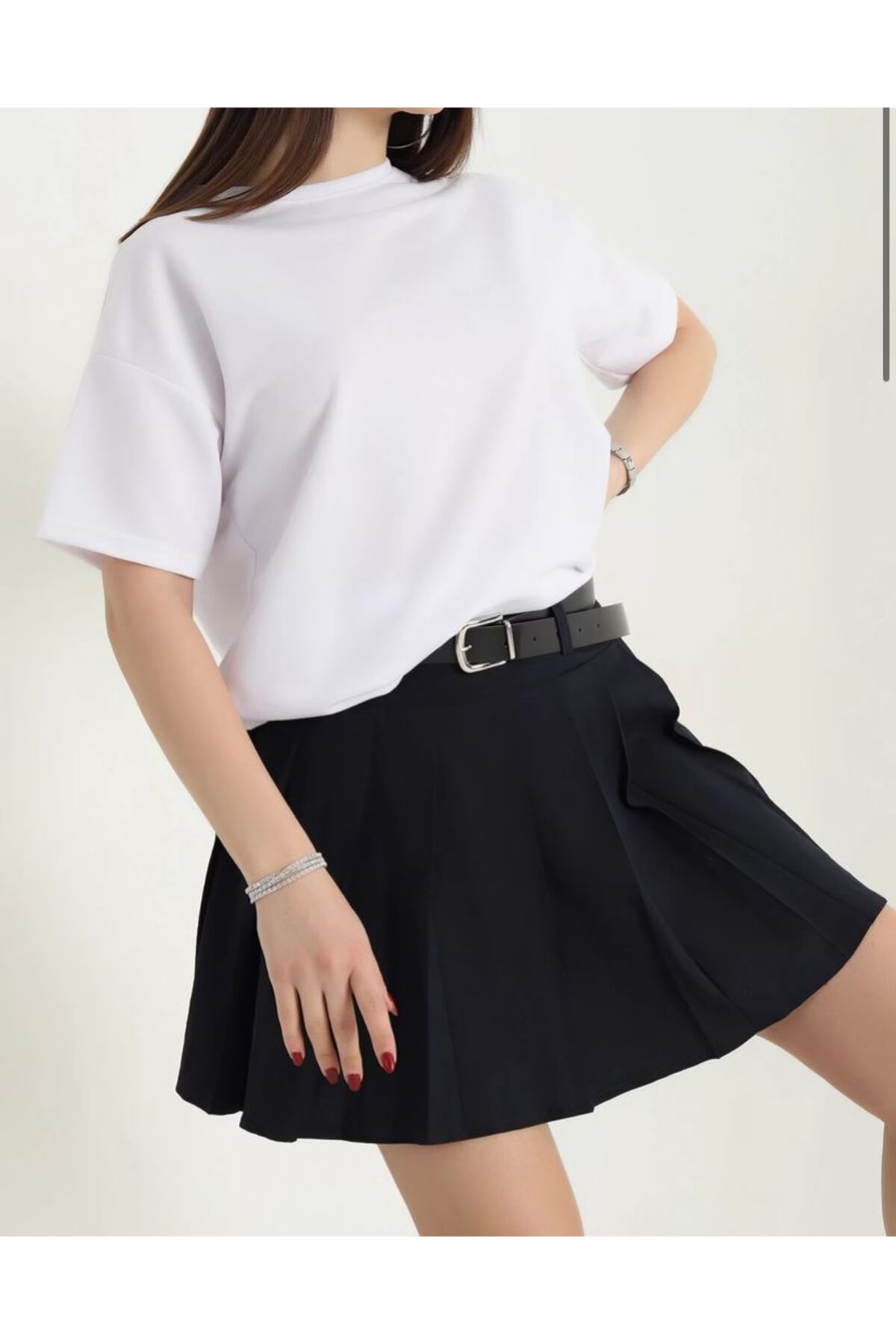 ELİFLEMODA Beyaz T-shirt