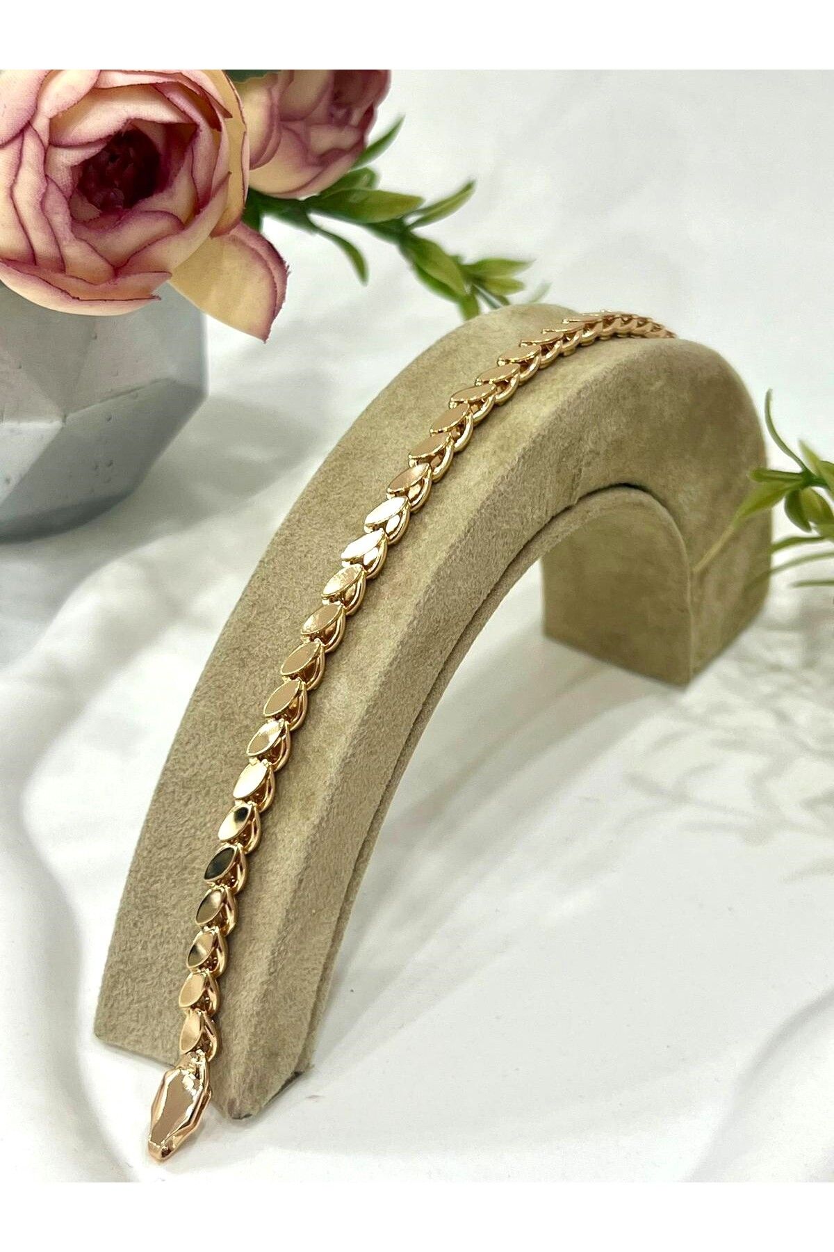 masal takı&aksesuar XUPING Vip Arpa Paslanmaz Çelik Bileklik (18k-19cm)