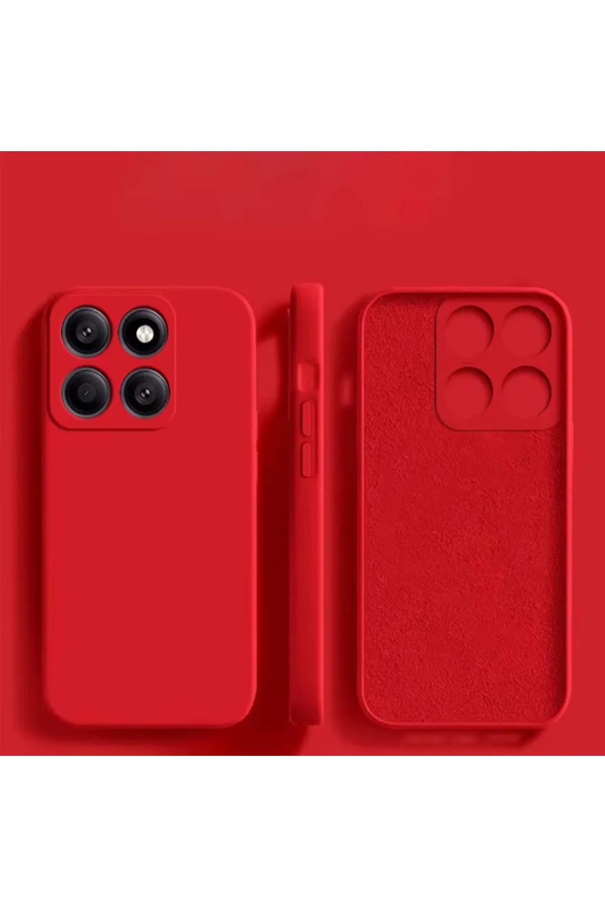 Balerion Xiaomi Mi 14T Pro Kılıf Kadife Lansman Soft Yumuşak Liquid Silikon Kamera Lens Korumalı Kapak