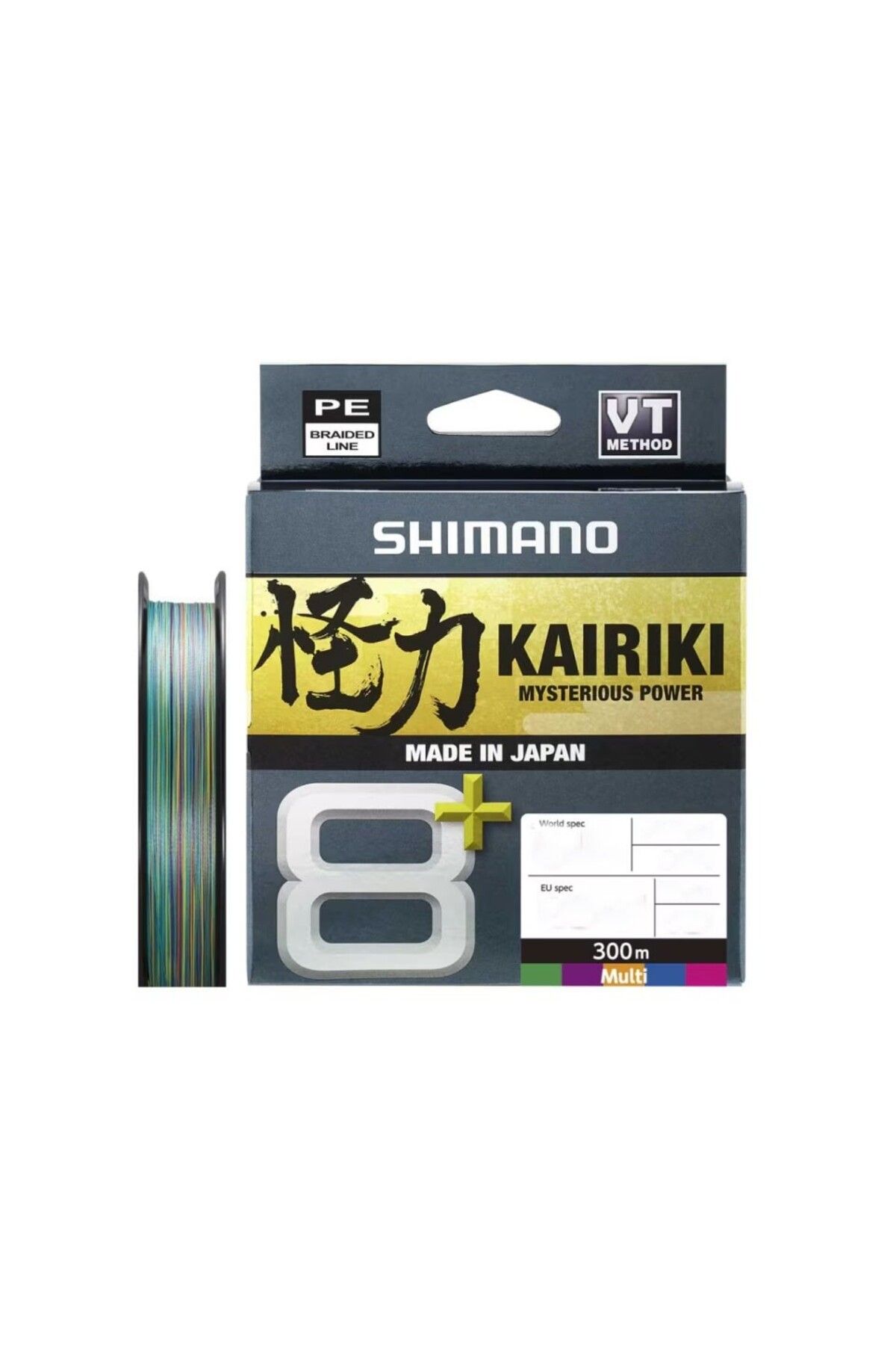 Shimano 24 Kairiki 8+ Plus 300m Multicolor Örgü Misina 0,23 mm - 22.5 kg