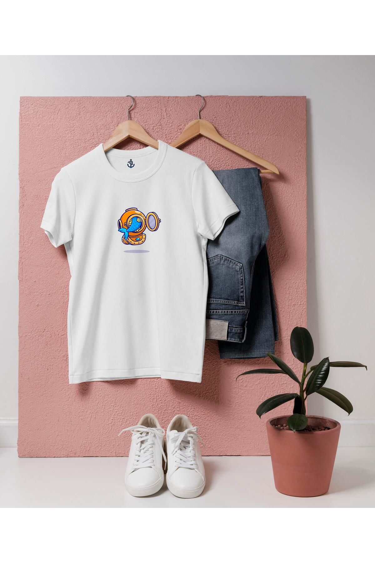 bahriyeli.jpeg Oversize Dalış Kaskı / Dalgıç Tasarım unisex T-shirt