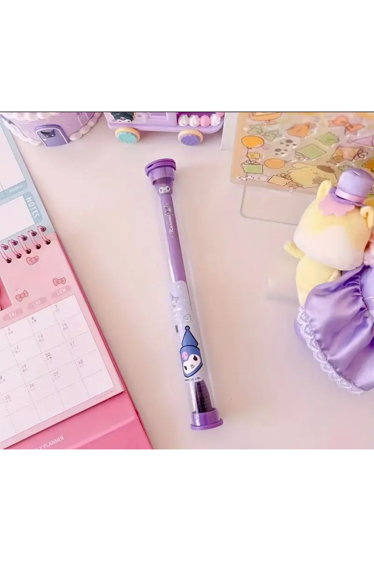 BALCI HEDİYELİK Sanrio Kuromi Sevimli Diş Fırçası, Diş Eti İçin Yumuşak Kıllar,Saklama Kutusuyla Birlikte, Seyahat,