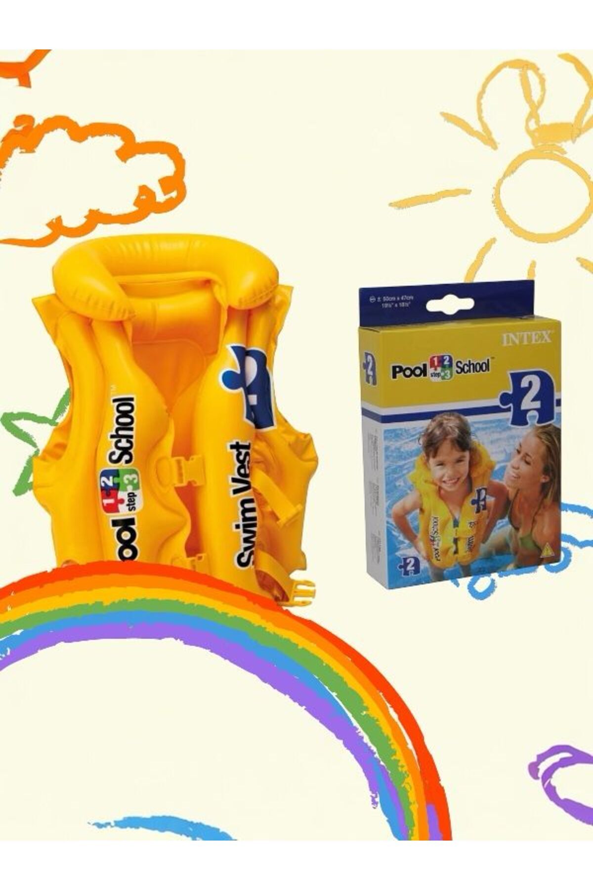 SAZE 58660 Yakalı Sarı Can Yeleği 50x47 cm