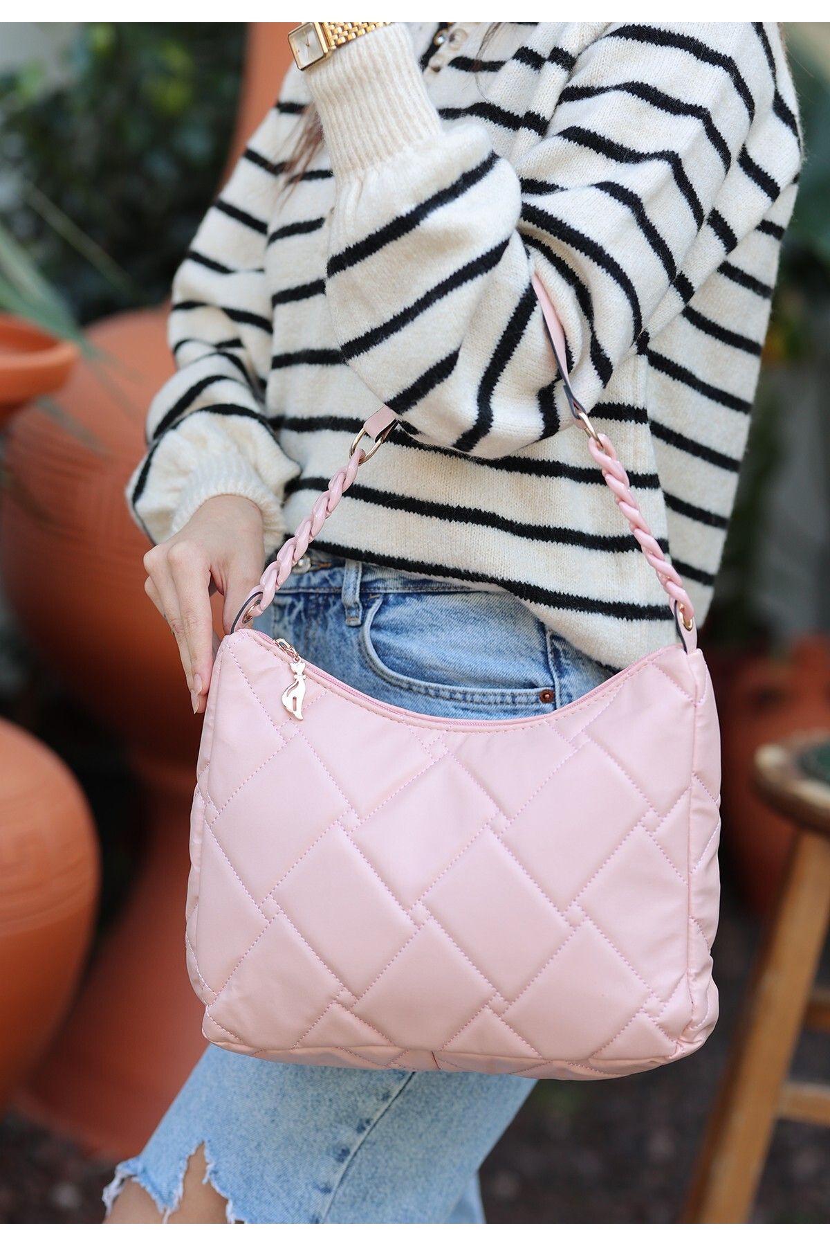ARUZ MODA Elien Pudra Cilt Çanta