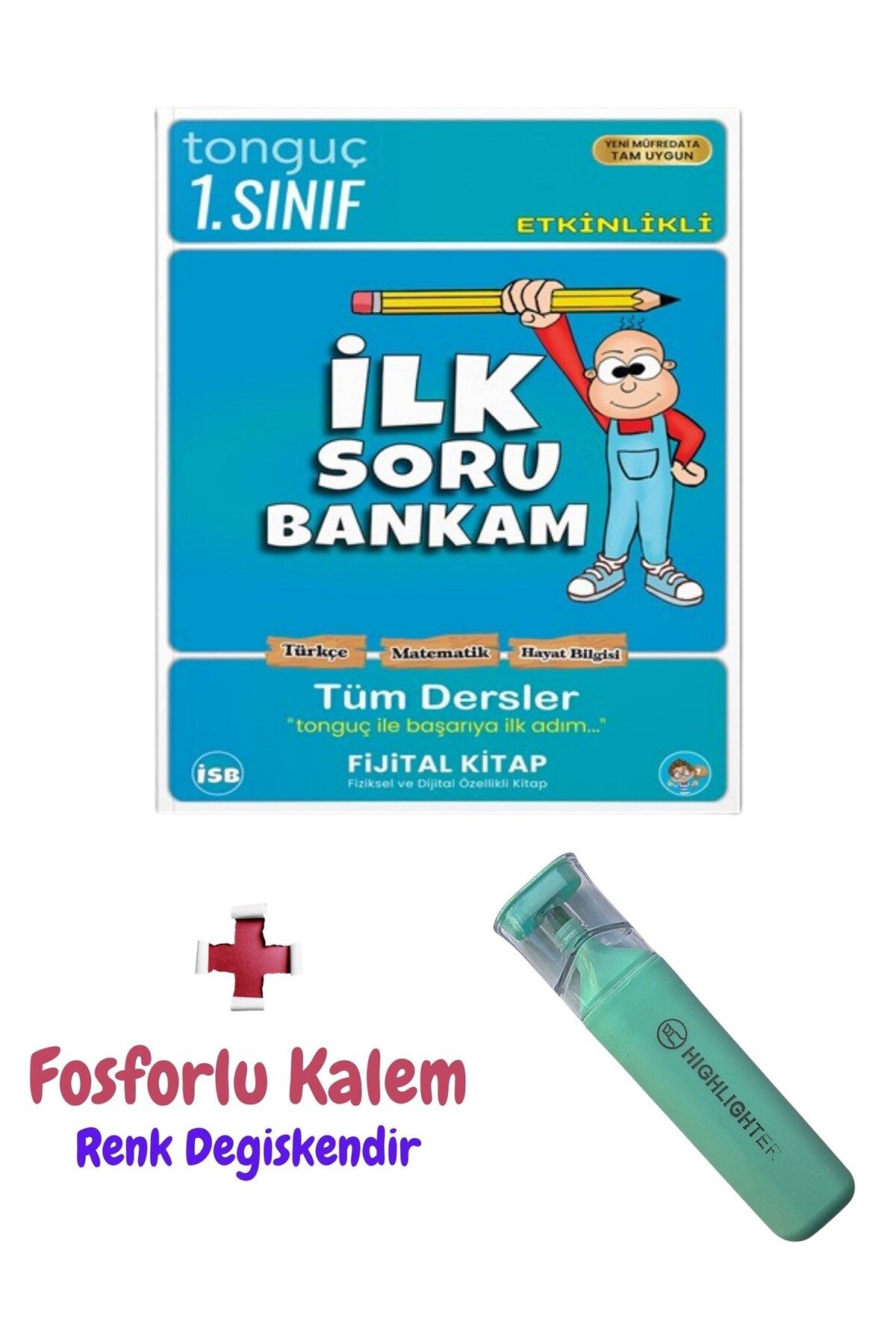 Tonguç Yayınları 1. Sınıf Tüm Dersler Soru Bankası + Fosforlu Kalem - Tonguç Akademi
