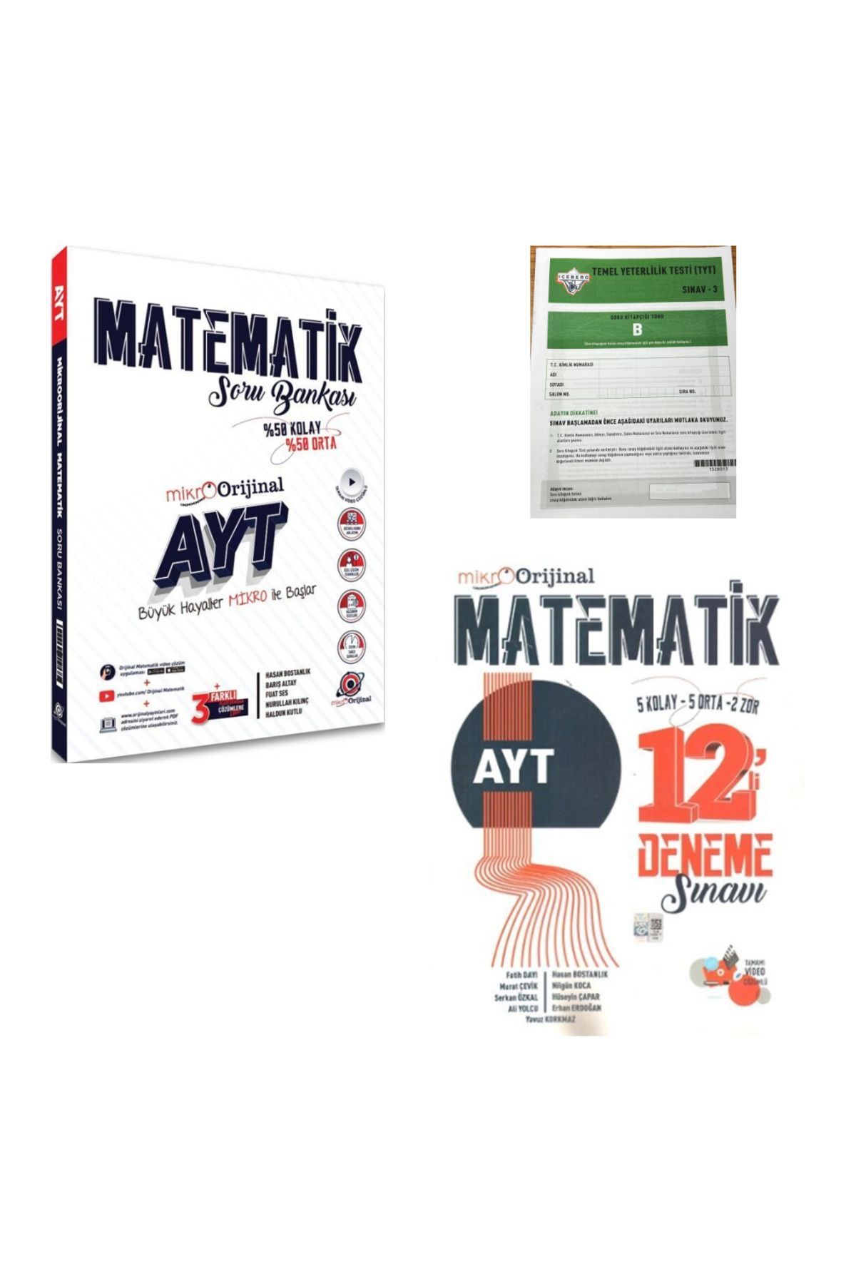 Orijinal Yayınları Orijinal Yayınları AYT Matematik Mikro Soru Bankası ve Branş Denemesi