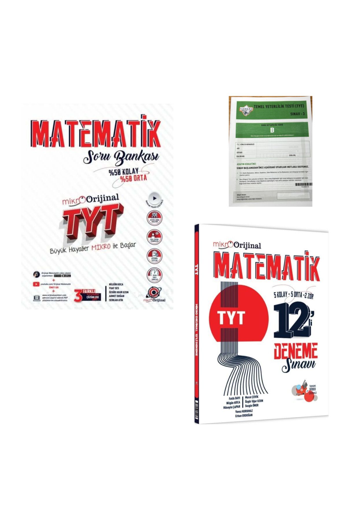 Orijinal Yayınları Orijinal Yayınları TYT Matematik Mikro Soru Bankası ve Branş Denemesi
