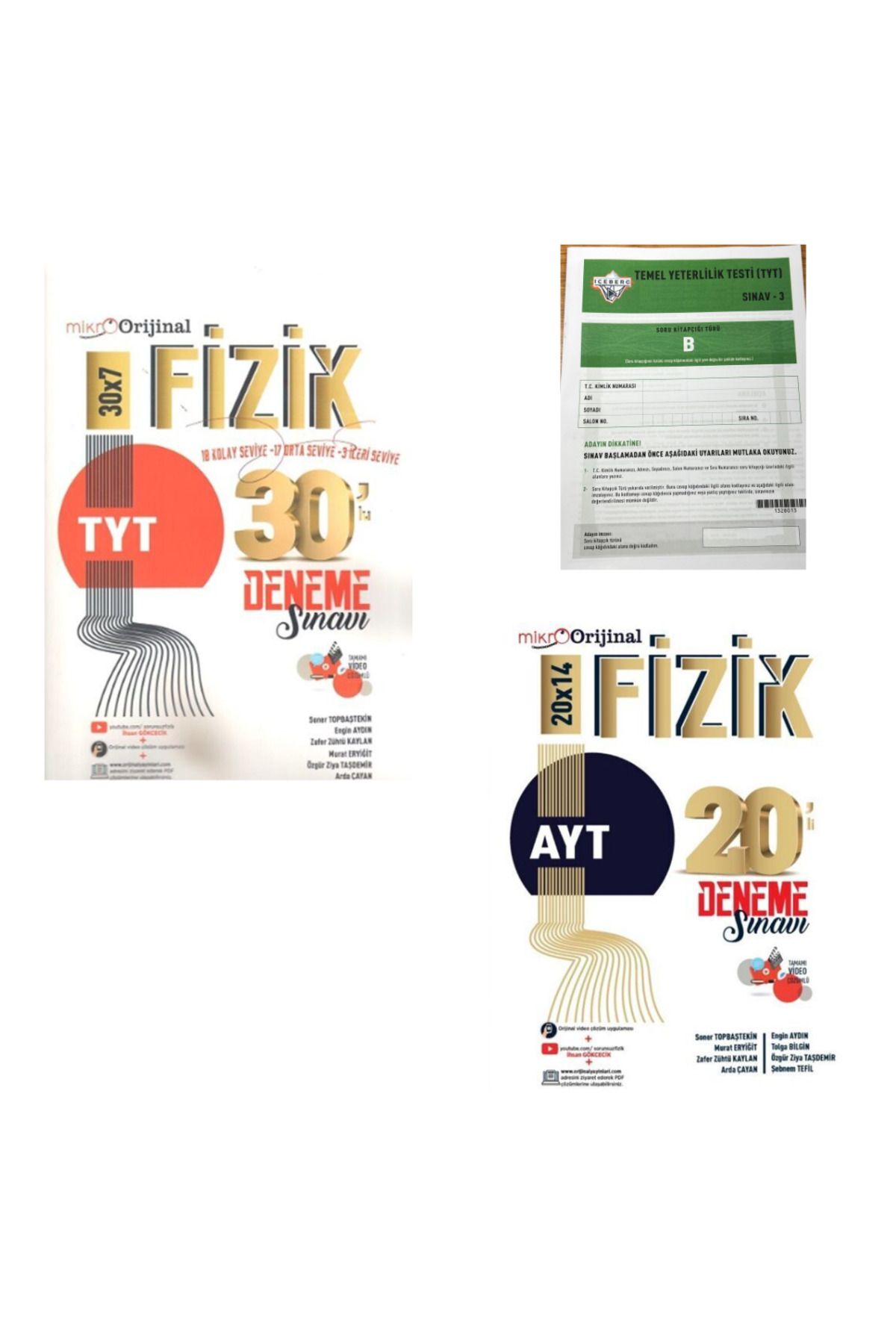 Orijinal Yayınları Orijinal Mikro TYT- AYT Fizik Denemeleri