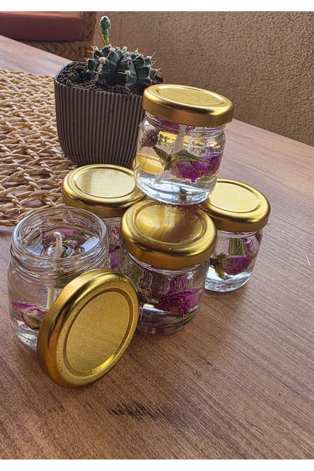 MODA Nişan düğün kına organizasyon gerçek gül jel mum 15 adet