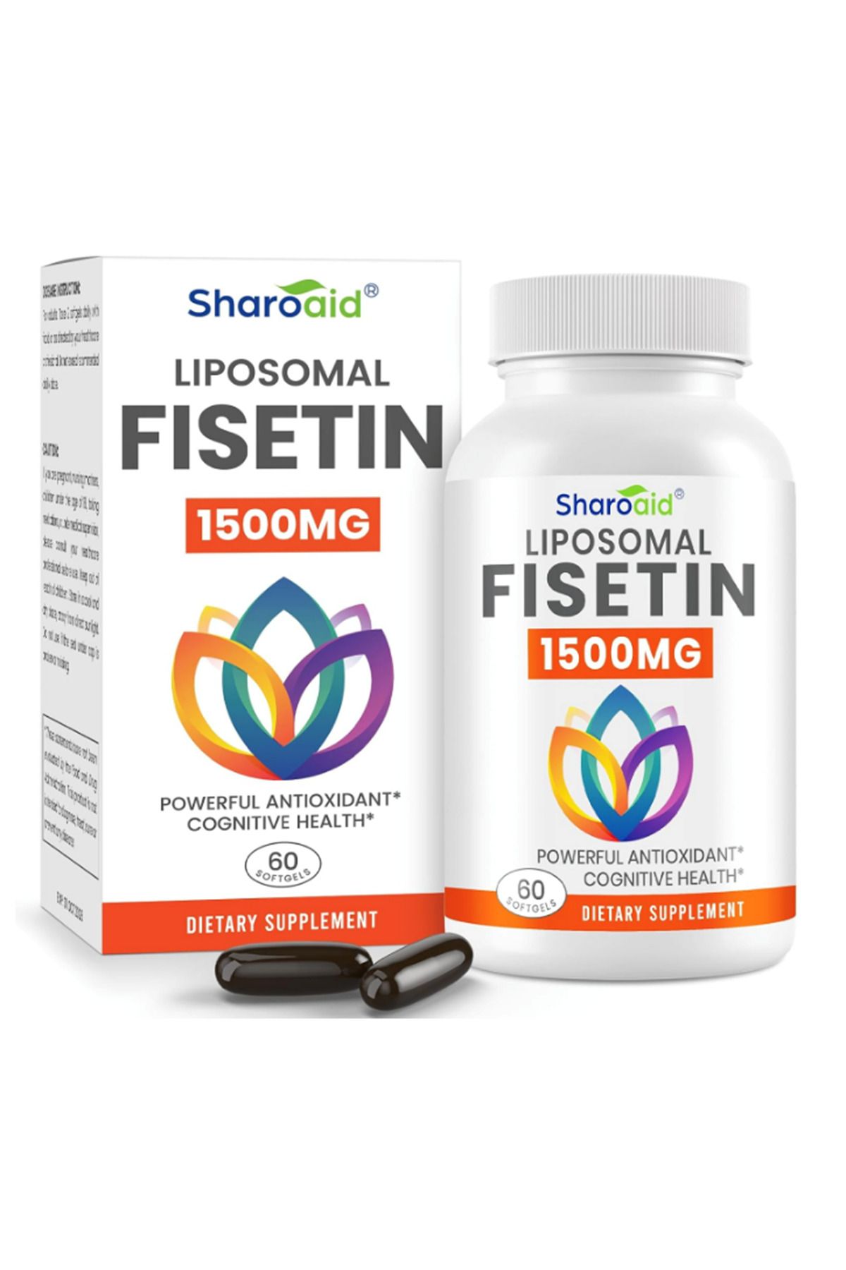 Sharoaid Liposomal Fisetin Delivery,98% Pure Fisetin,Polyphenol Antioxidant for Healthy Aging,Non-G
