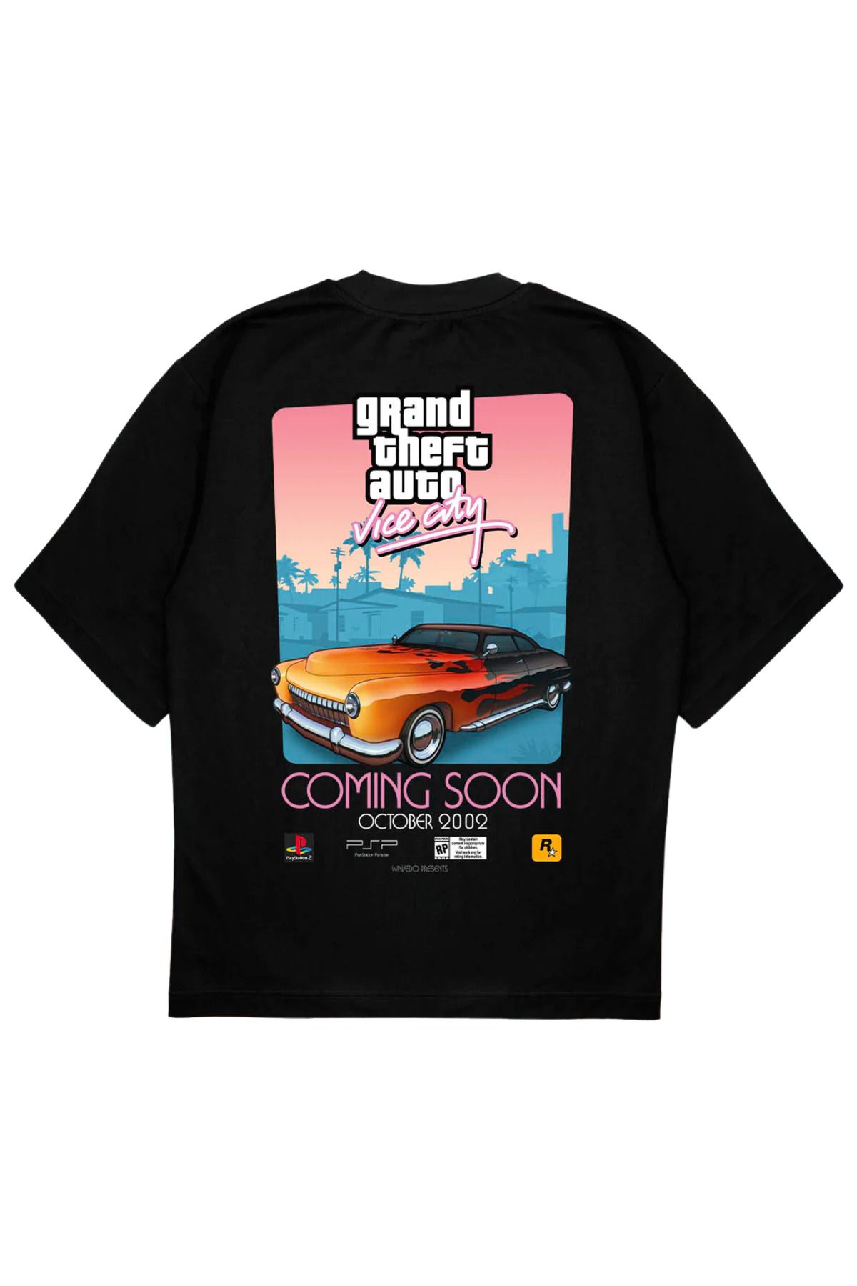 SVART WEAR VICE CITY T-Shirt OVERSIZE gta siyah