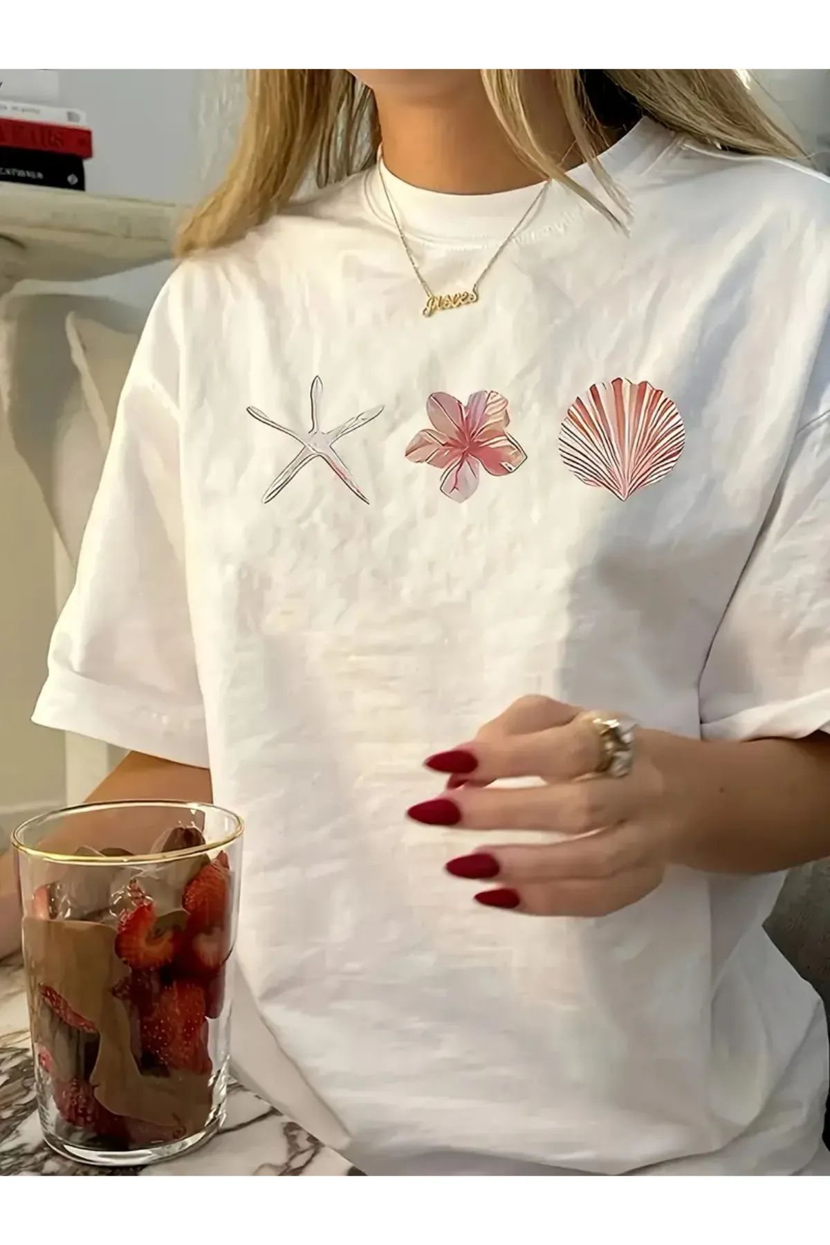 Koklonmoda Unisex Baskılı Oversize T-Shirt