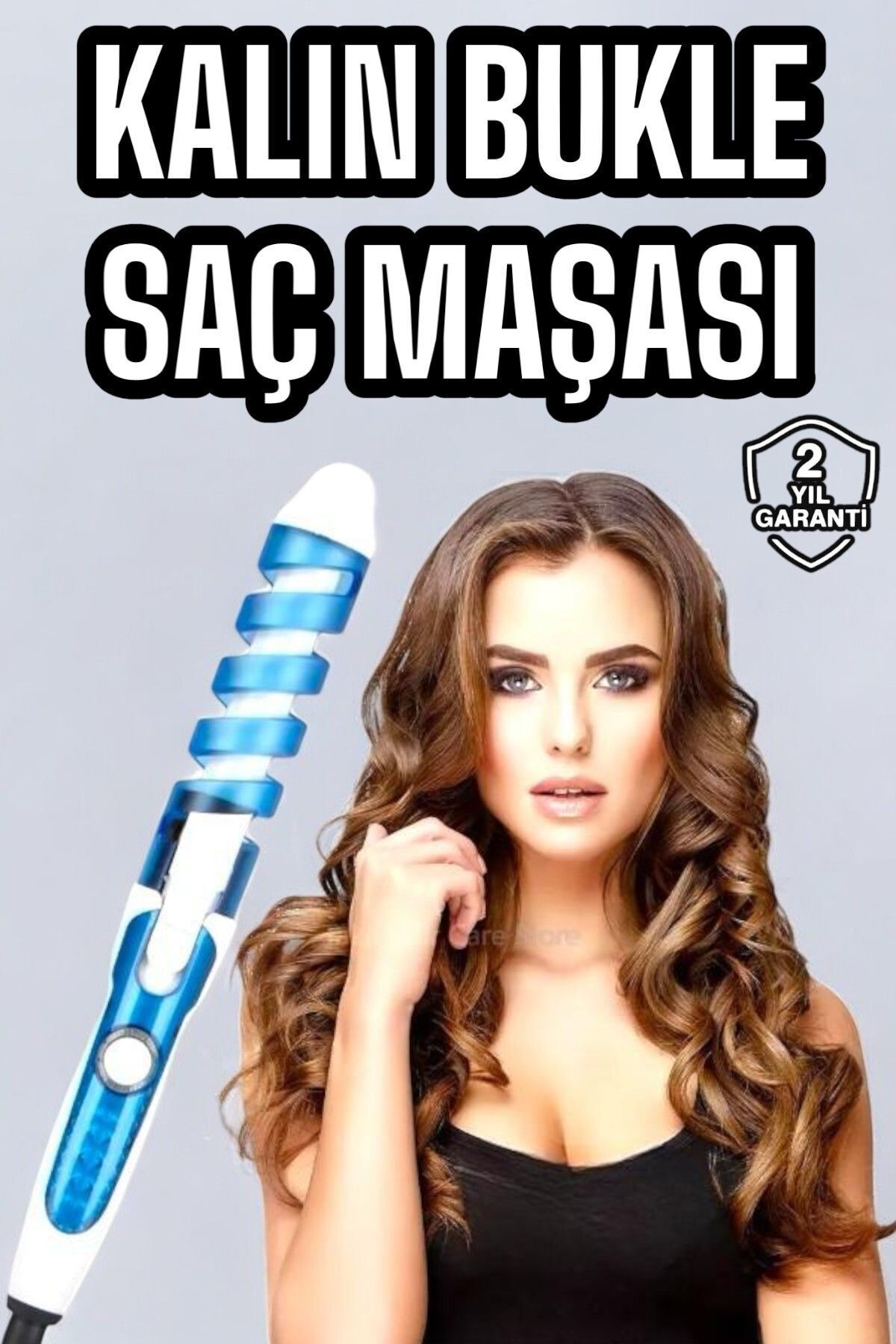 teknotrust Profesynel Saç Maşası Kalın Bukleler Spiralli Seramik Kaplama