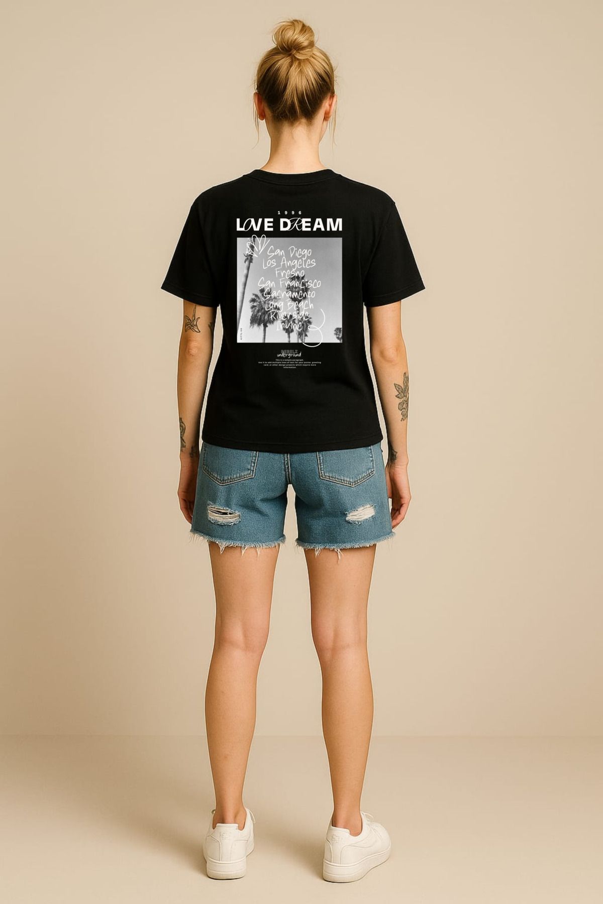 MAYK STREETWEAR OVERSIZE TSHIRT - UNISEX LOVE DREAM BASKILI TSHIRT