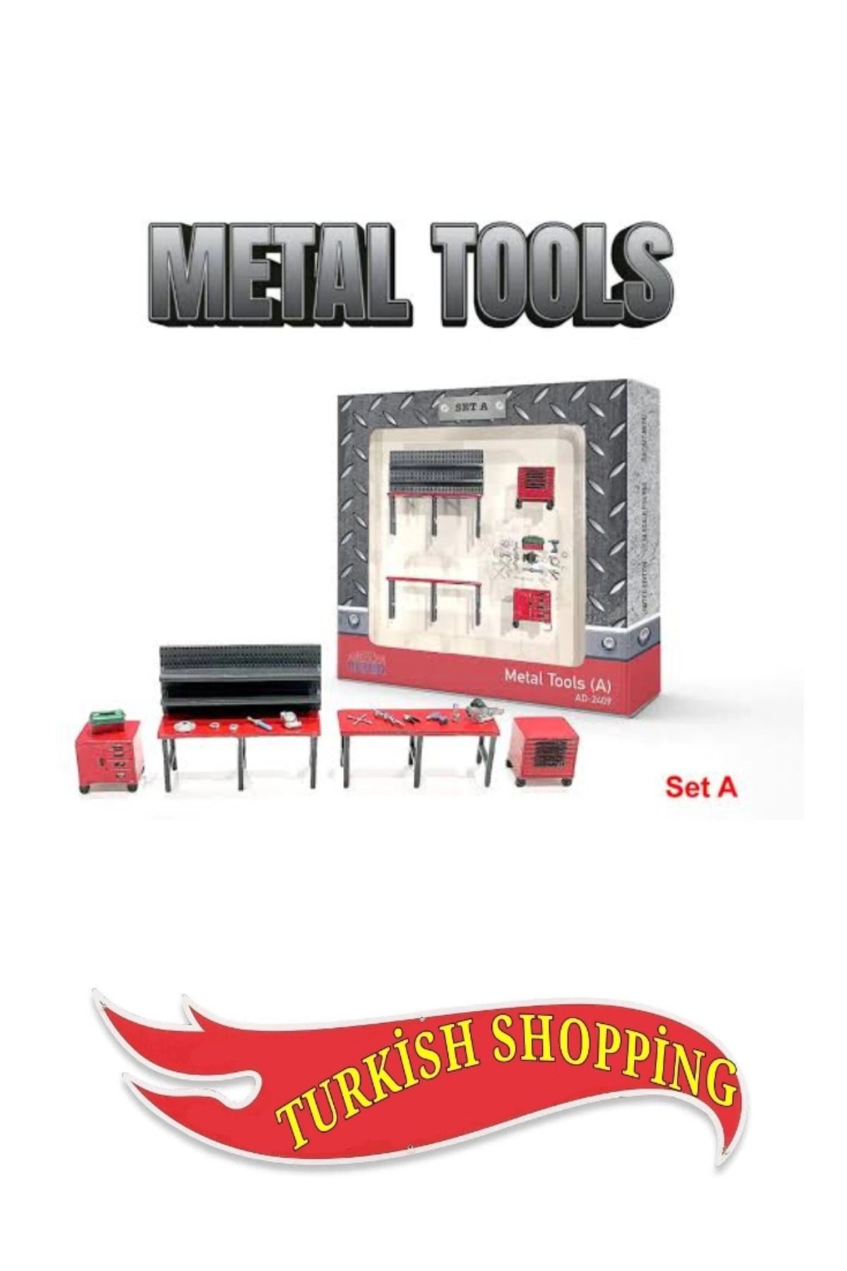 shop American Diorama 1/64 Ölçek Metal Tools Set A