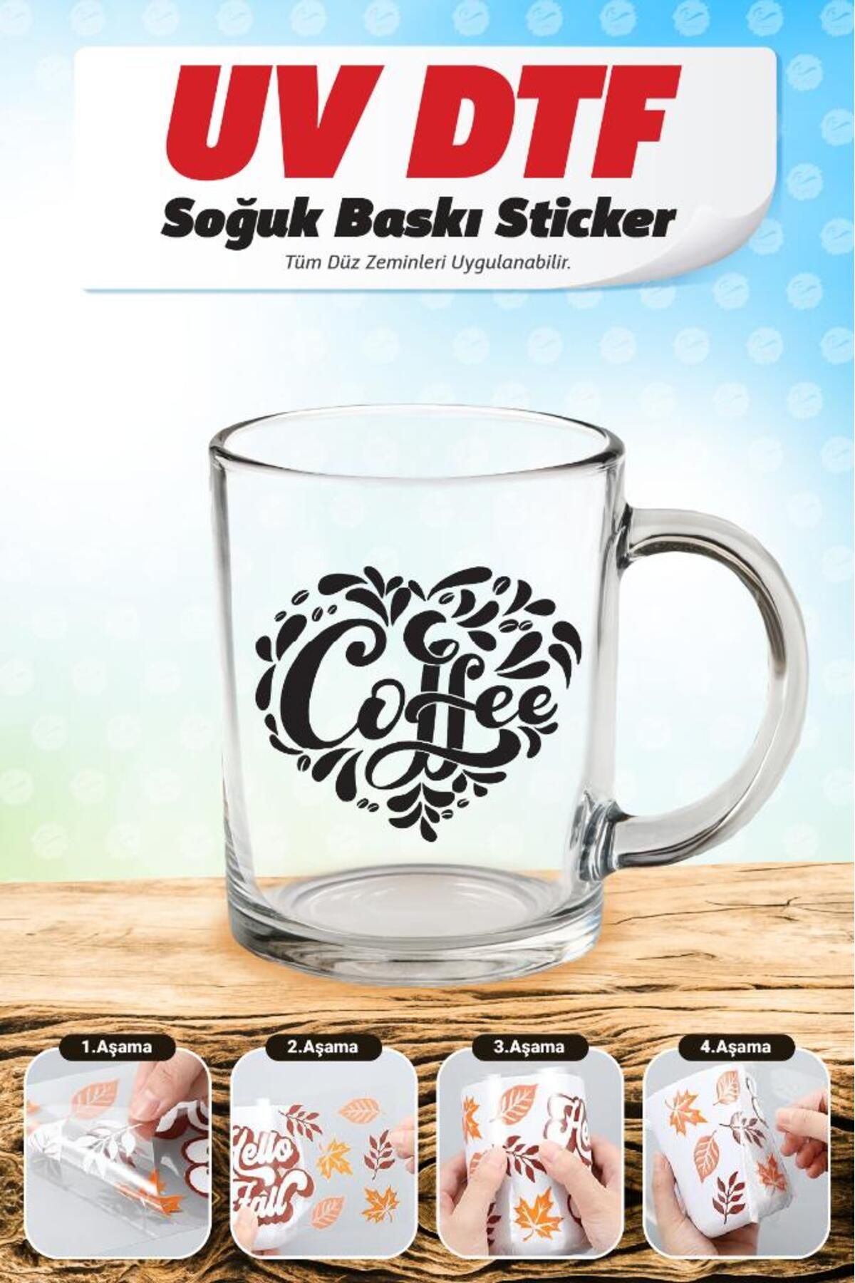 t tuğset etiket Desenli Kupa Bardak Sarma Transfer Etiketi (Laptop Tablet Bavul Cam Duvar) Kabartma Sticker Çıkartm