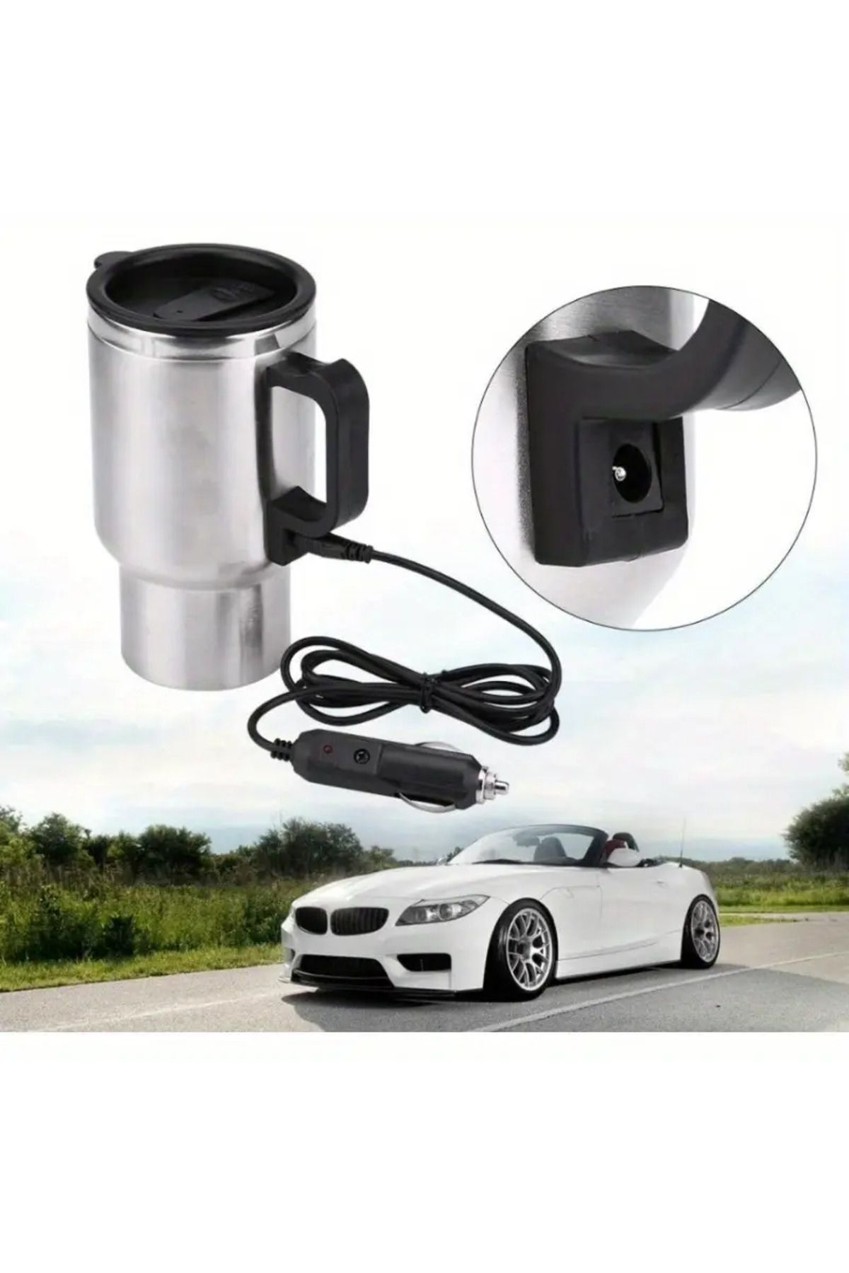 BBbutik Araç Içi Su Isıtıcı Kettle Araba Için