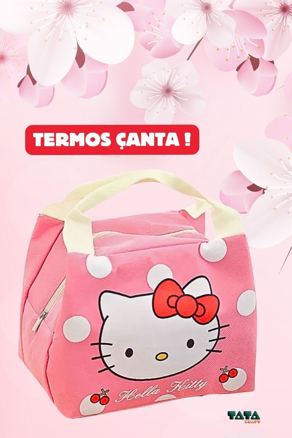 TATA CRAFT KEDİCİK TERMOS YEMEK TAŞIMA BESLENME ÇANTASI