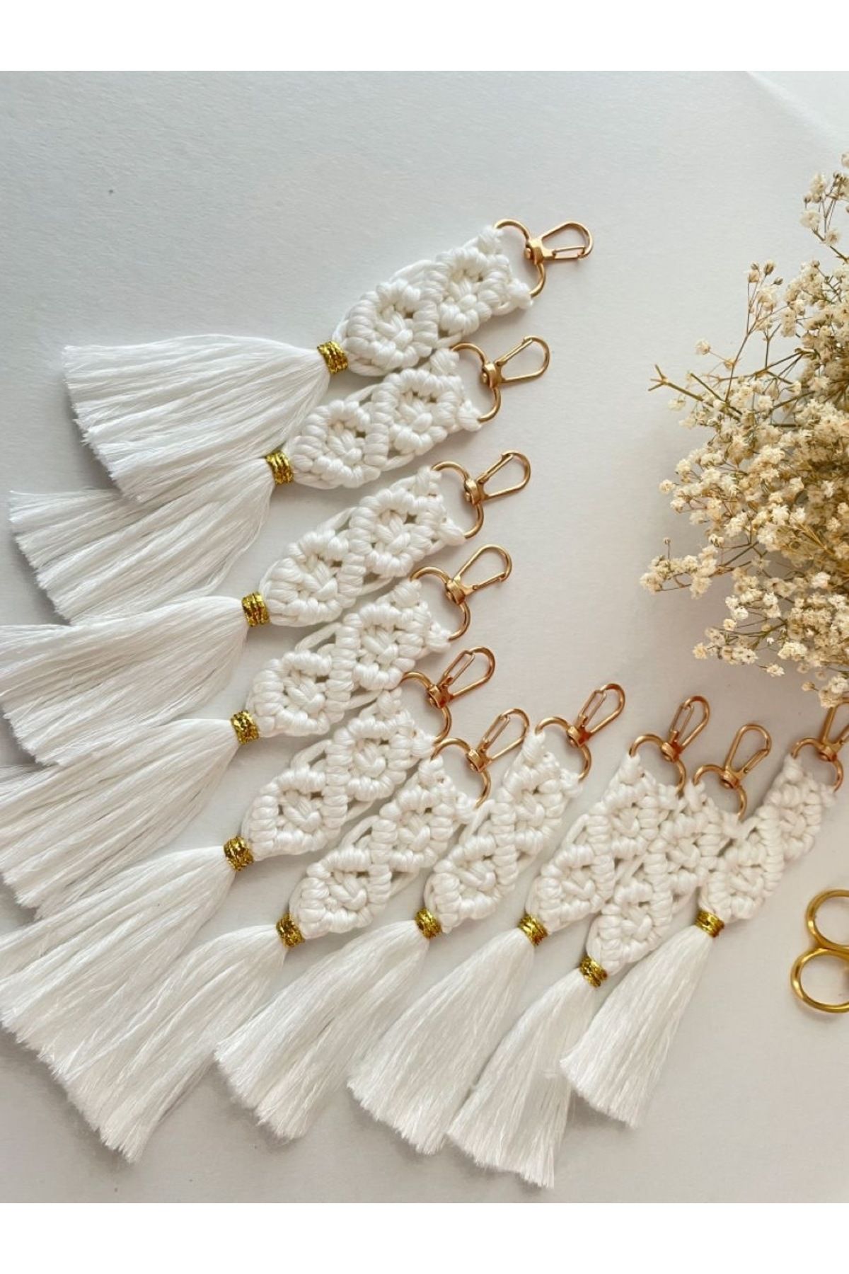 Larmina Decoration 50 Adet Makrome Anahtarlık
