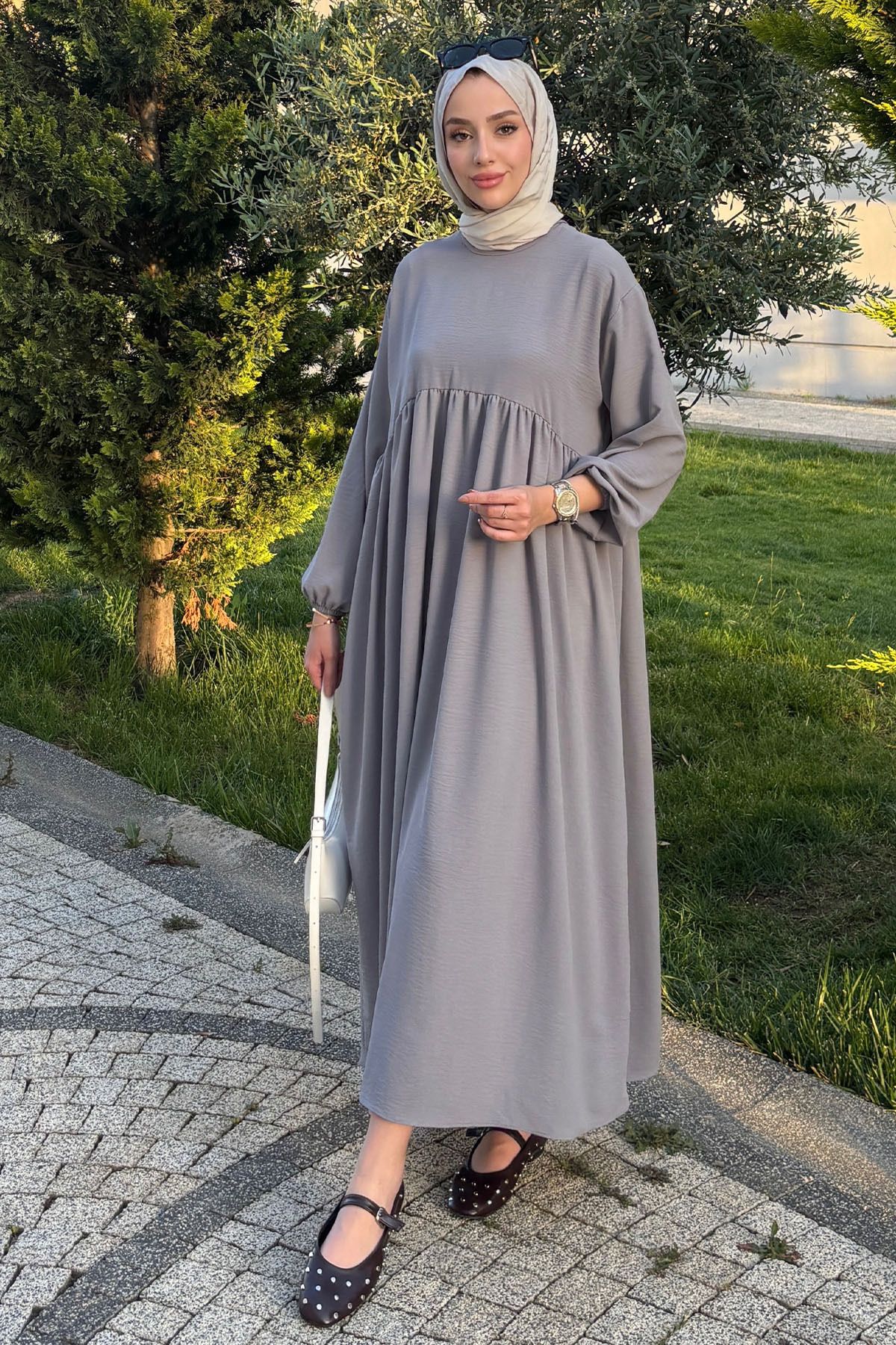 Tesettür Diyarı Robalı Ayrobin Elbise
