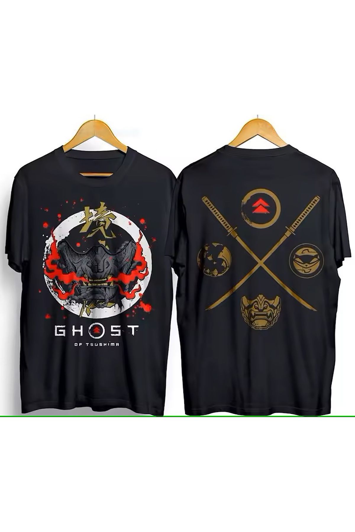 LEIVOR Ghost of Tsushima Baskılı Pamuk T-shirt