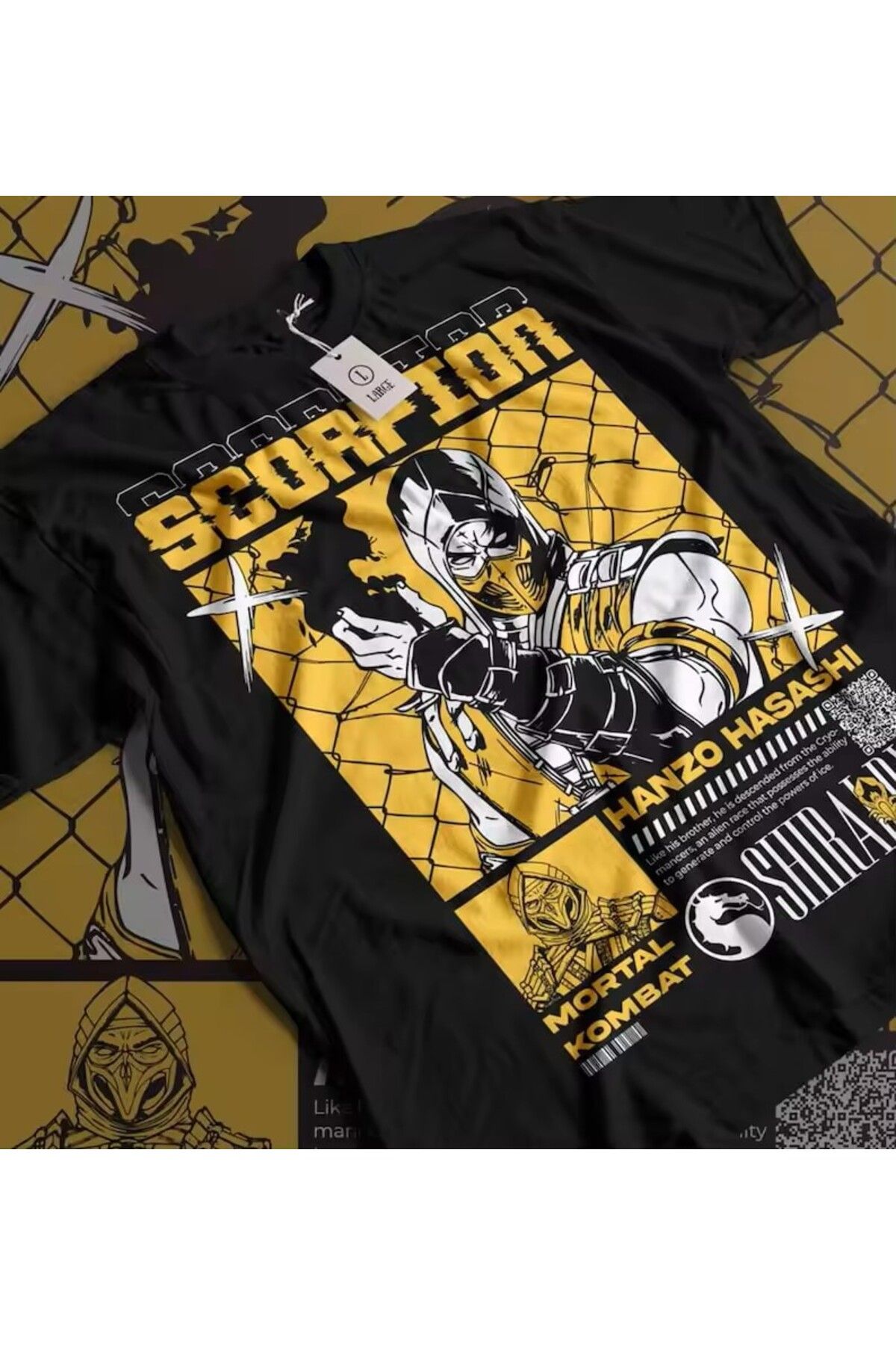 LEIVOR Scorpion Hanzo Hasashi Baskılı T-shirt