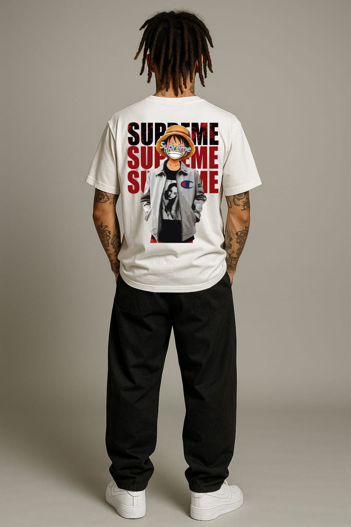 MAYK STREETWEAR OVERSIZE TSHIRT - UNISEX SUPREME BASKILI TSHIRT