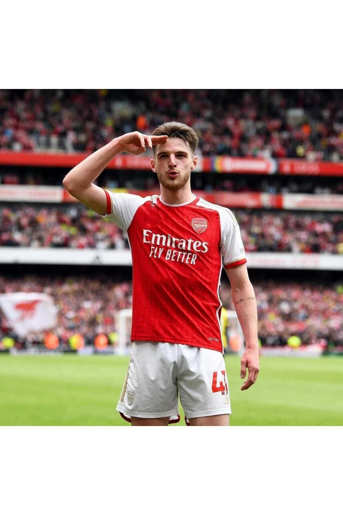 FEEL STYLE Arsenal 2023-24 Sezon Declan Rice İç Saha Forması