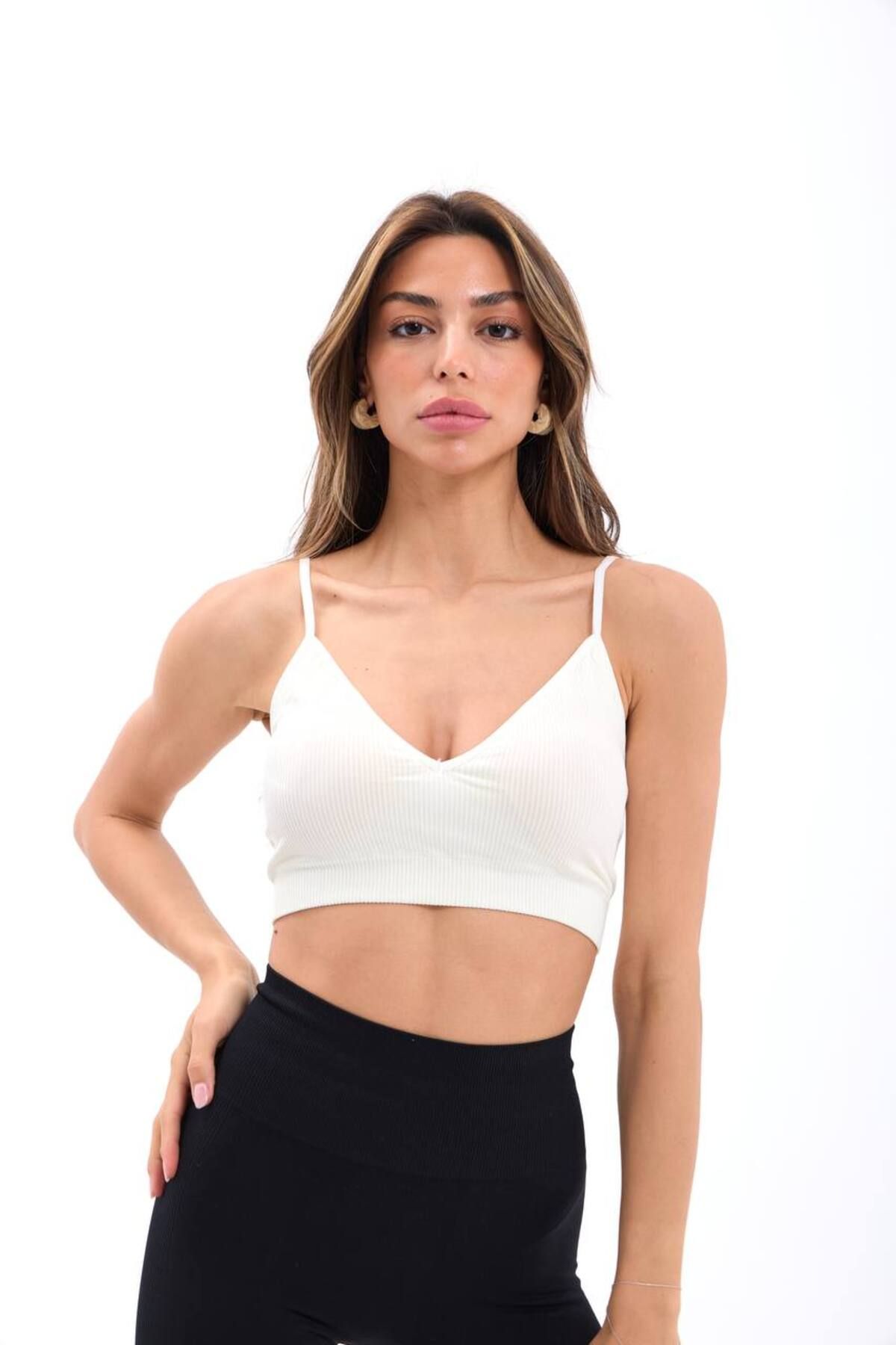 Castivo Fashion İnce Askılı Ribana Kumaş Toparlayıcı Bralet