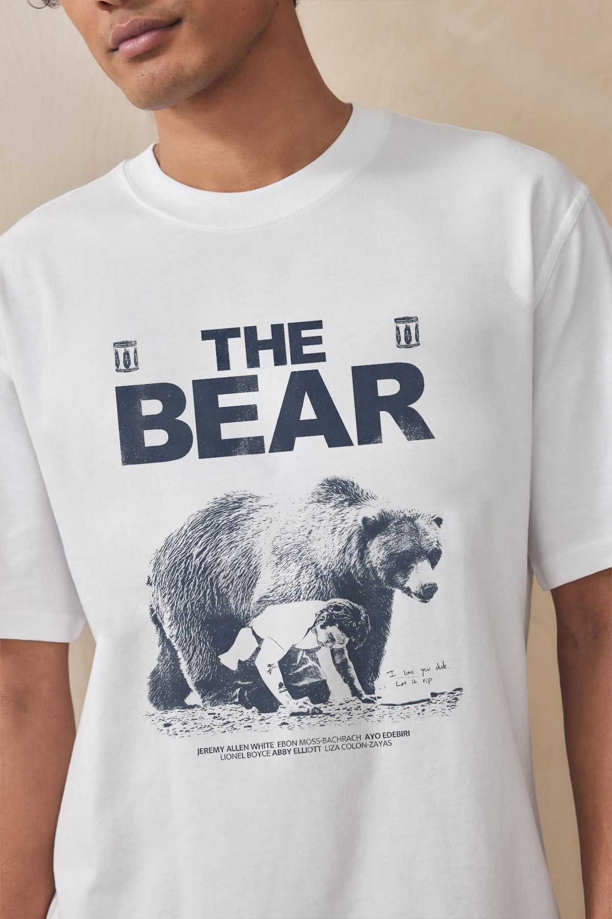 Tee&more. Unisex Regular Fit The Bear Baskılı Premium T-shirt