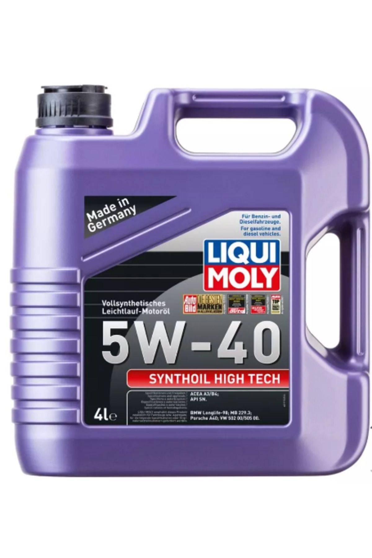 Liqui Moly Synthoil High Tech 5W-40 Motor Yağı (4 Litre) Yeni Üretim Tarihli