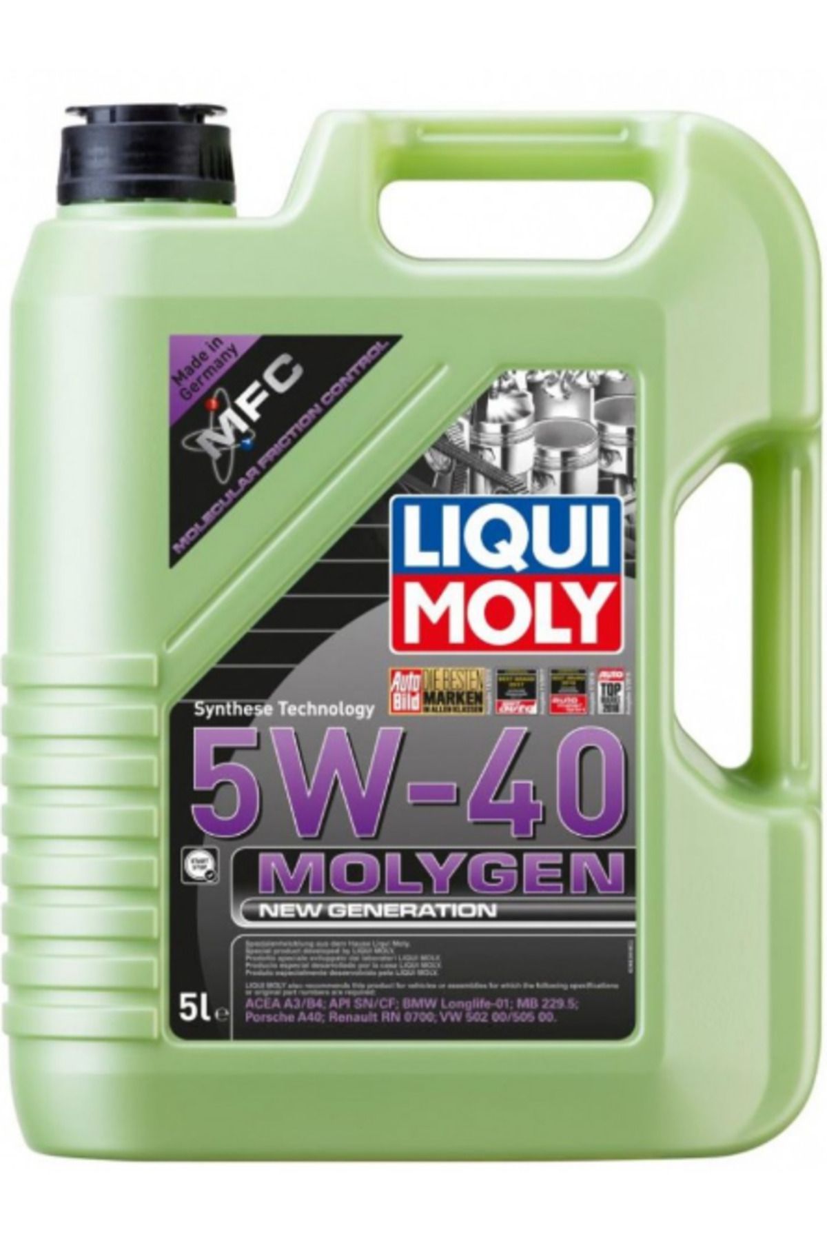 Liqui Moly Molygen New Generation 5W-40 ( 5 Litre ) Yeni Üretim Tarihli