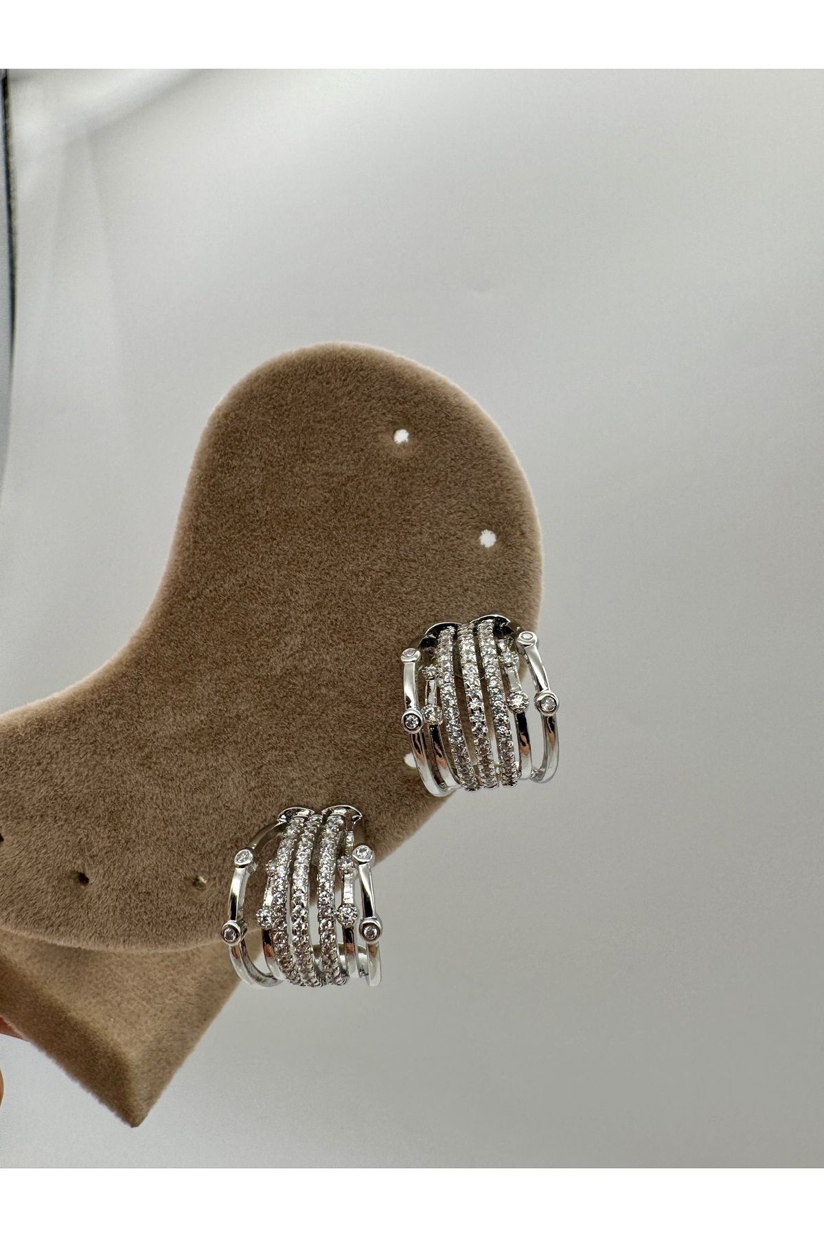 Chanceux Accessories Özel Seri Zirkon Taşlı Çoklu Küpe