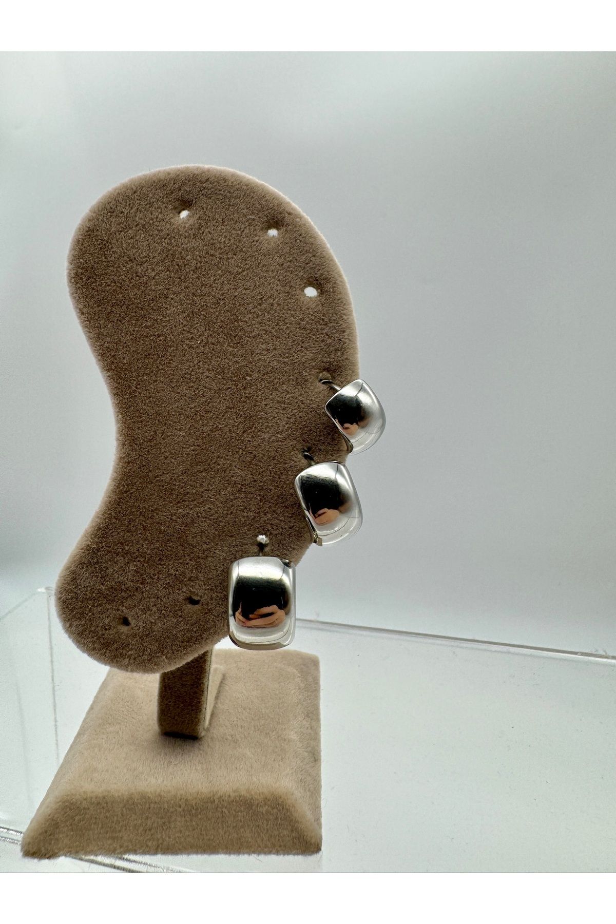 Chanceux Accessories Üçlü Geniş Halka Küpe