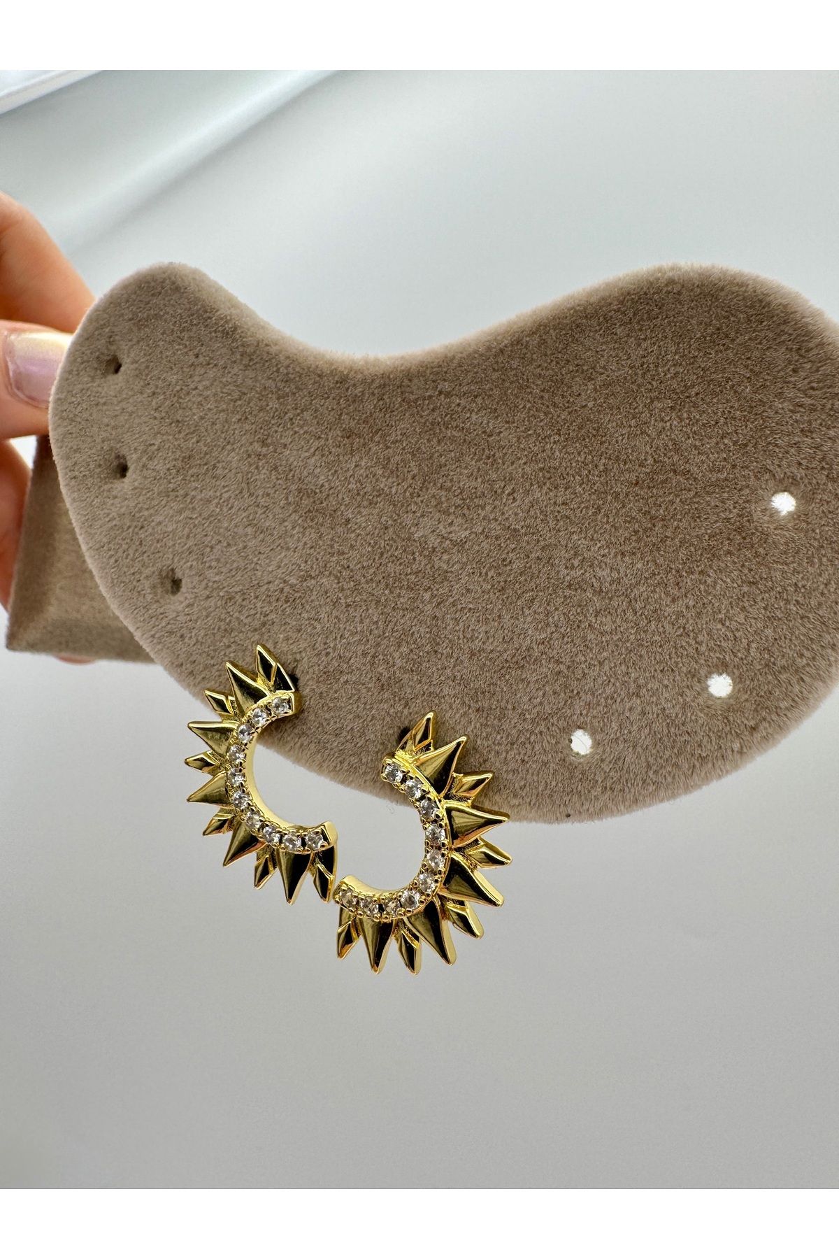 Chanceux Accessories Özel Seri Yarım Güneş Küpe