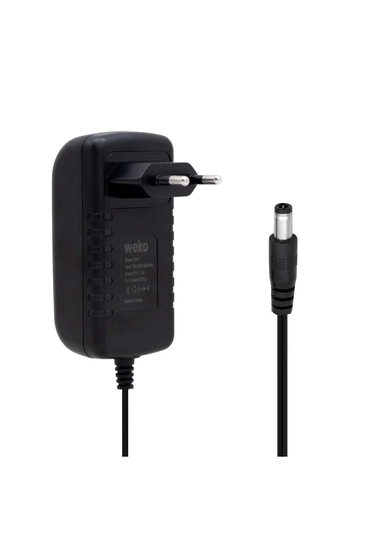 emosavm 21 Volt - 1 Amper 5.5*2.5 Uçlu Yerli Üretim Şarjlı Matkap Adaptörü