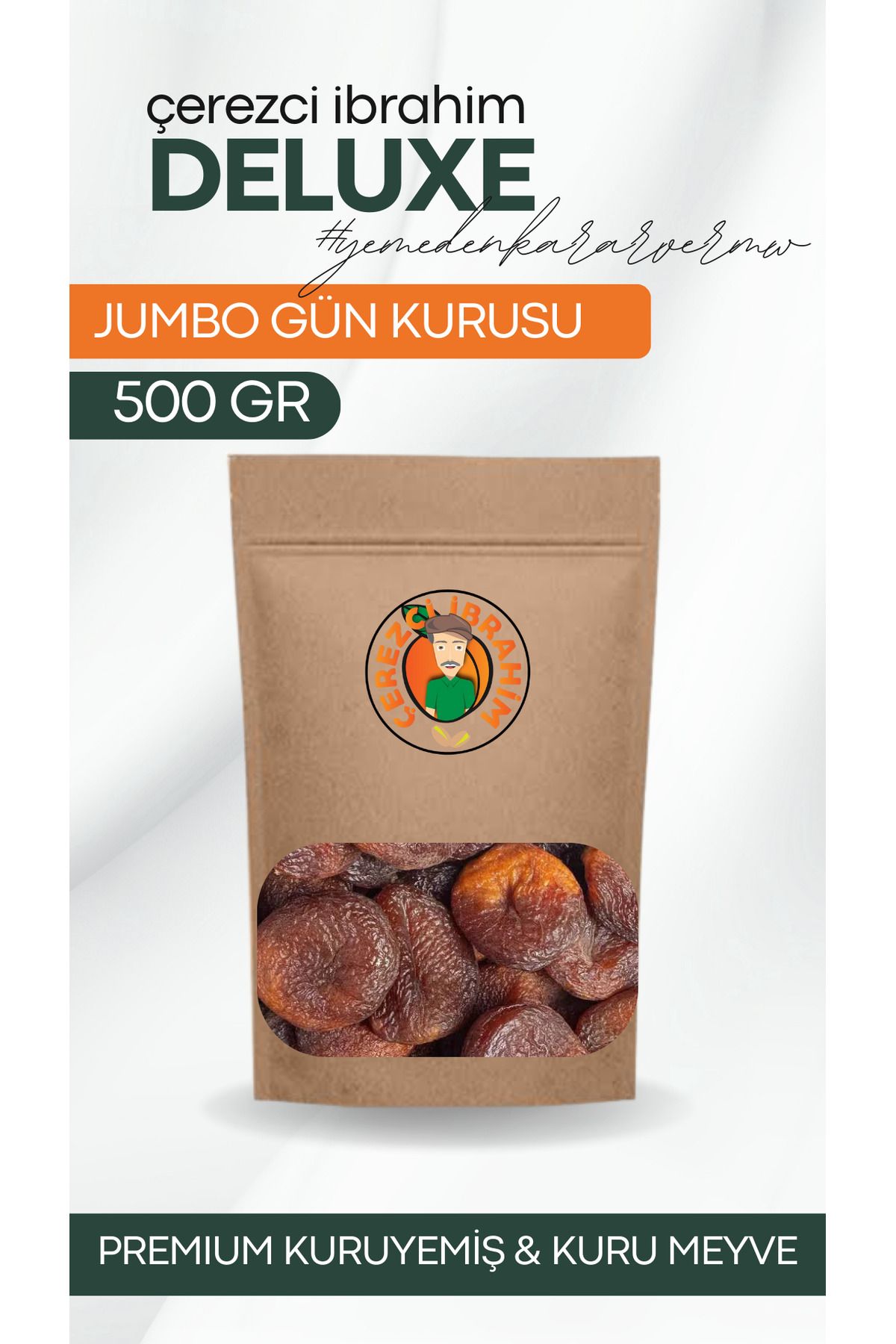 Çerezci İbrahim 500 GR Jumbo Gün Kurusu Kayısı