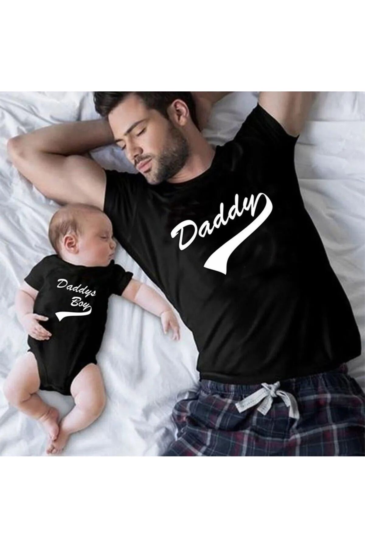 venüsdijital Daddy Daddys Boy Baba Oğul Tshirt(Tek Ürün Fiyatıdır Kombin Yapmak için 2 Adet Sepete Ekleyiniz)